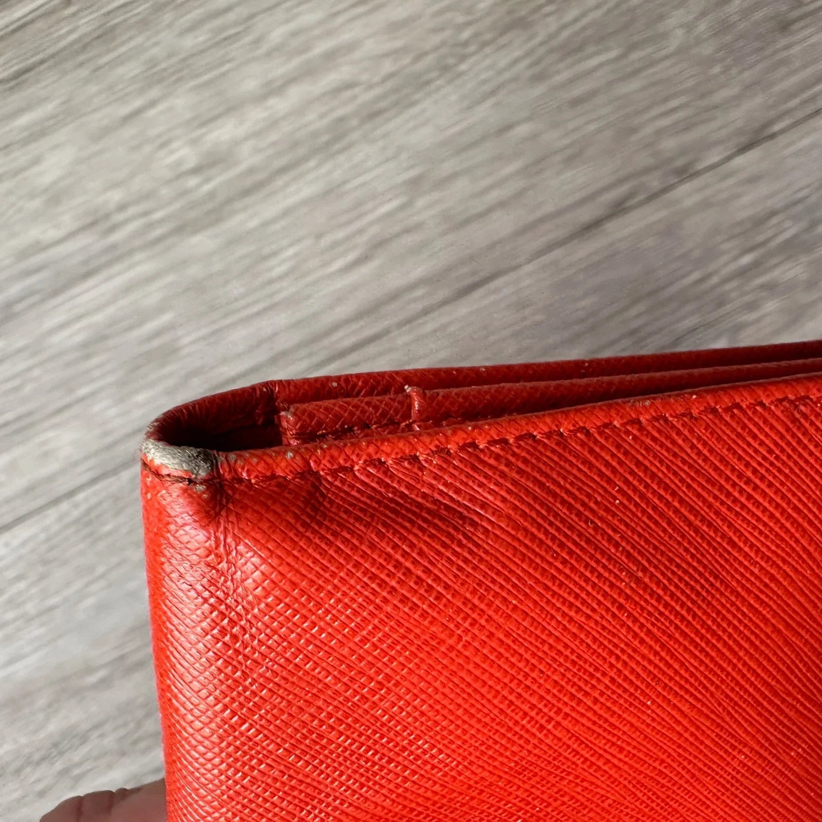 Salvatore Ferragamo Pamplona Pebble Red Leather Long Wallet - Salvatore Ferragamo - Wallet - A+ Stuff