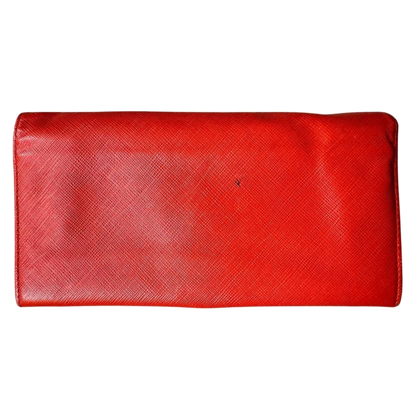 Salvatore Ferragamo Pamplona Pebble Red Leather Long Wallet - Salvatore Ferragamo - Wallet - A+ Stuff