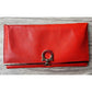 Salvatore Ferragamo Pamplona Pebble Red Leather Long Wallet - Salvatore Ferragamo - Wallet - A+ Stuff
