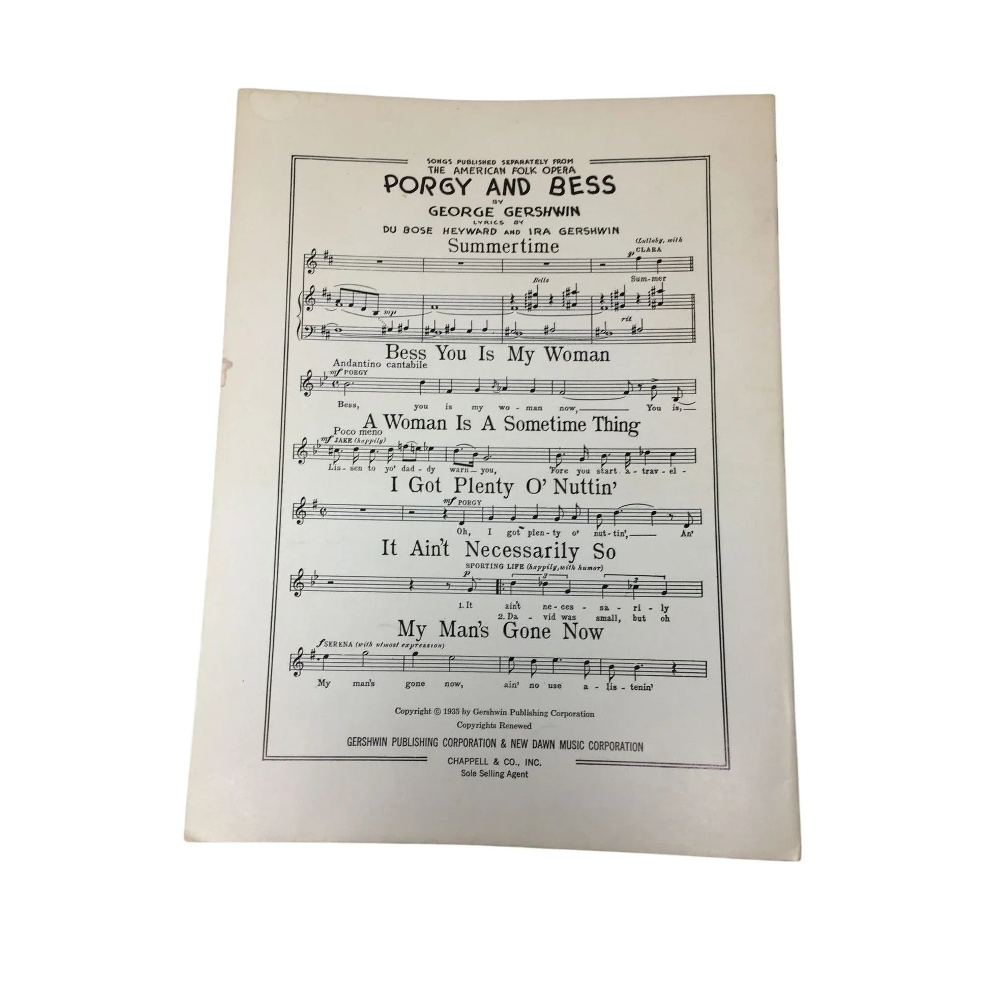 Samuel Goldwin presents "Porgy and Bess" Selection for All Organs - A+ Stuff - SHEET MUSIC - A+ Stuff
