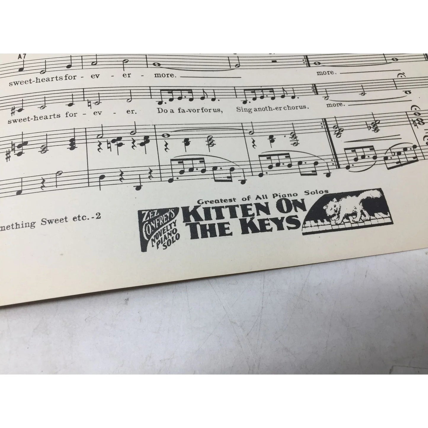 ''Say something sweet to your sweetheart'' by Sid Tepper/Roy Brodsky - A+ Stuff - SHEET MUSIC - A+ Stuff