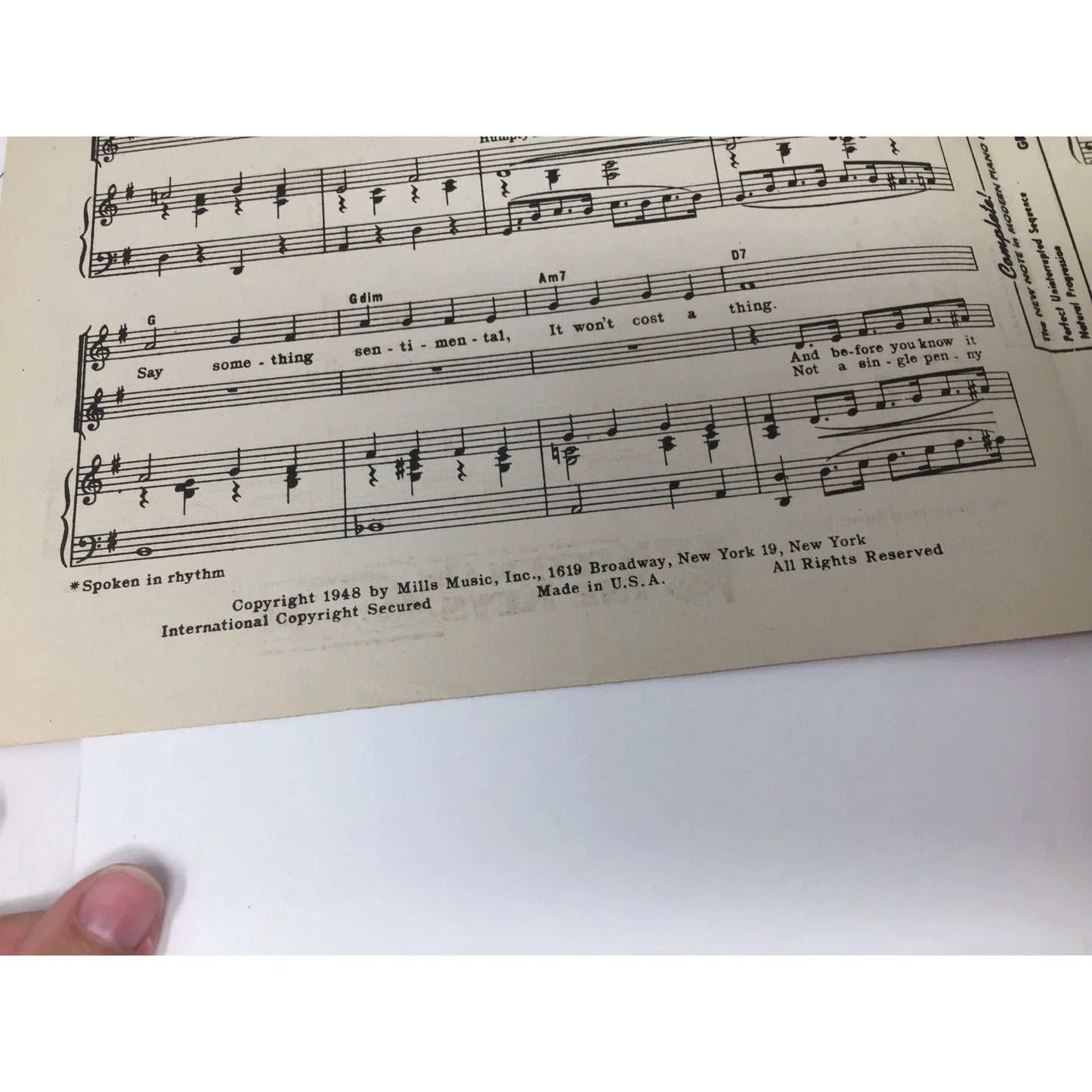 ''Say Something Sweet To Your Sweetheart'' Vintage Sheet Music - A+ Stuff - SHEET MUSIC - A+ Stuff