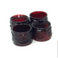 Vintage Avon 1876 Cape Cod Ruby Red Glass Napkin Ring Set (Box with 4 Rings) Avon  A+ Stuff Drinking, Dining & More