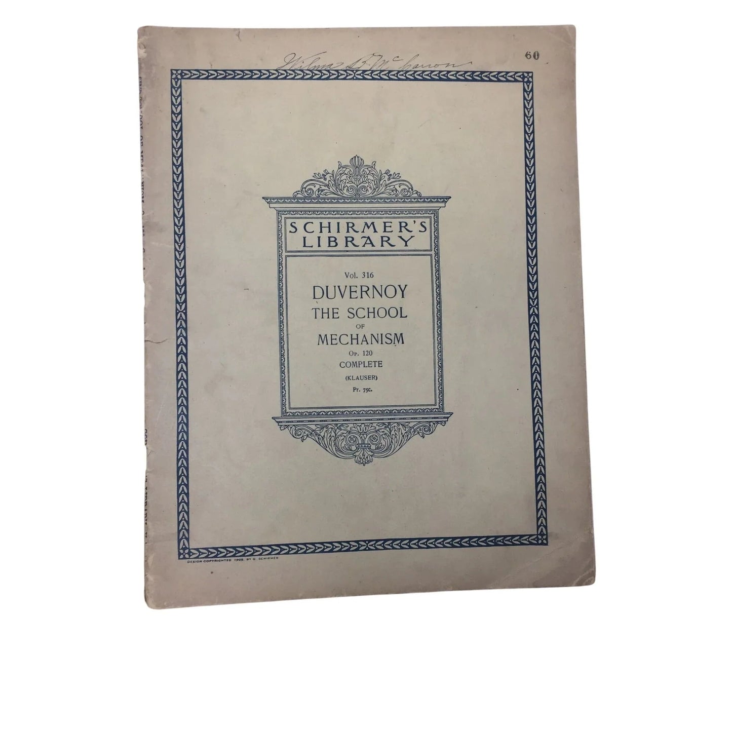 Schirmer's Library Vol 316 Duvernoy: The School of Mechanism, Op. 120 - A+ Stuff - SHEET MUSIC - A+ Stuff