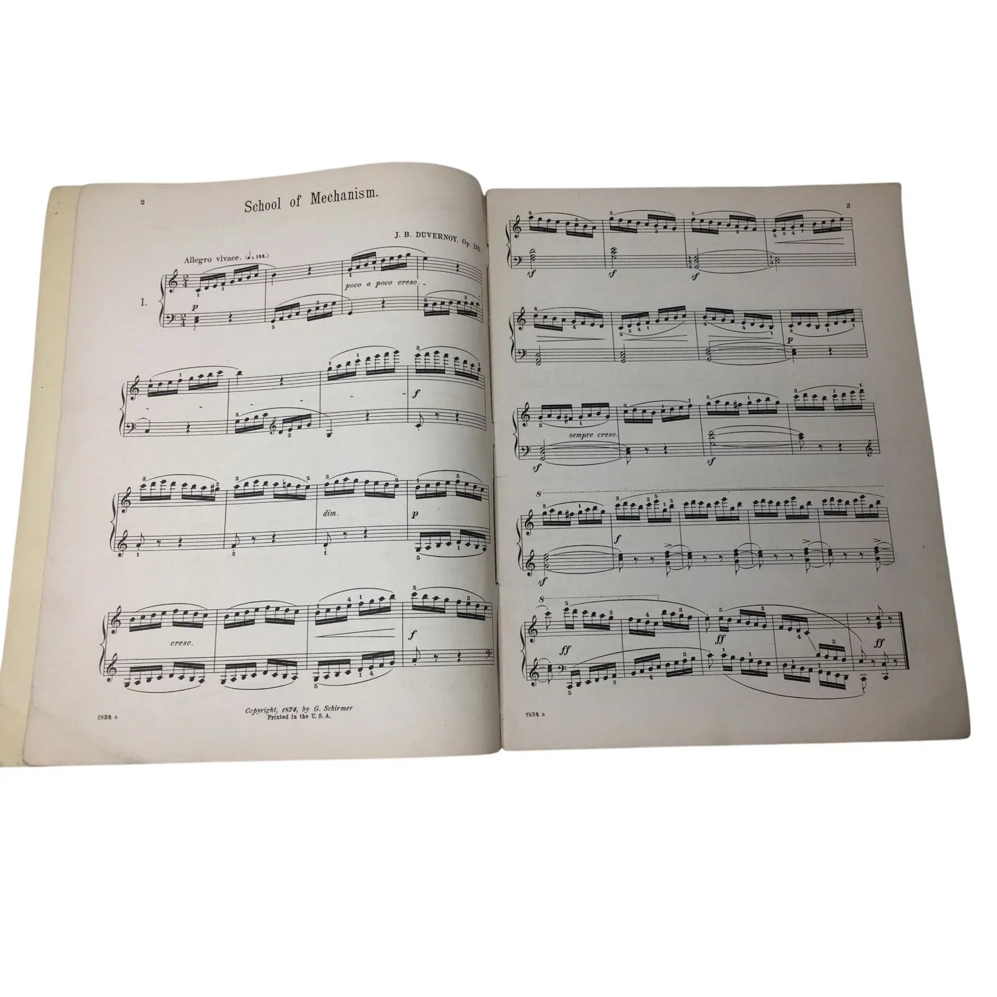 Schirmer's Library Vol 316 Duvernoy: The School of Mechanism, Op. 120 - A+ Stuff - SHEET MUSIC - A+ Stuff