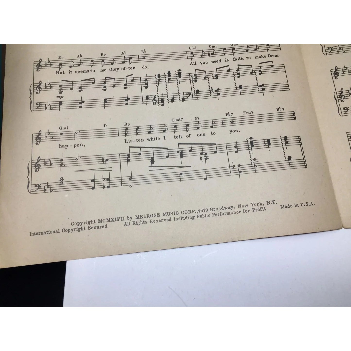 Serenade of the Bells Vintage 1947 Sheet Music - A+ Stuff - SHEET MUSIC - A+ Stuff