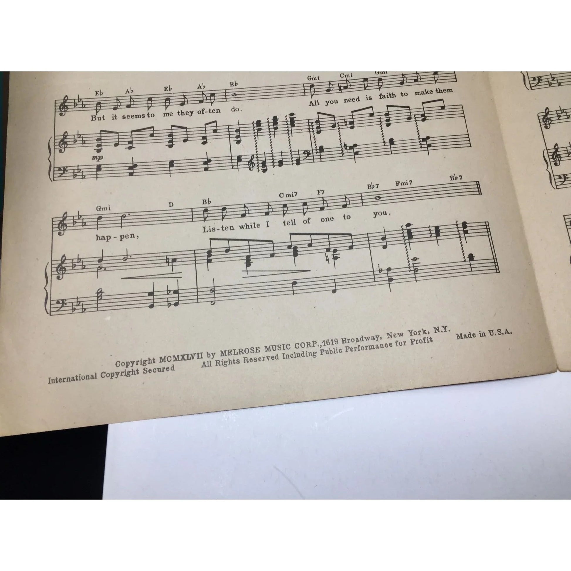 Serenade of the Bells Vintage 1947 Sheet Music - A+ Stuff - SHEET MUSIC - A+ Stuff