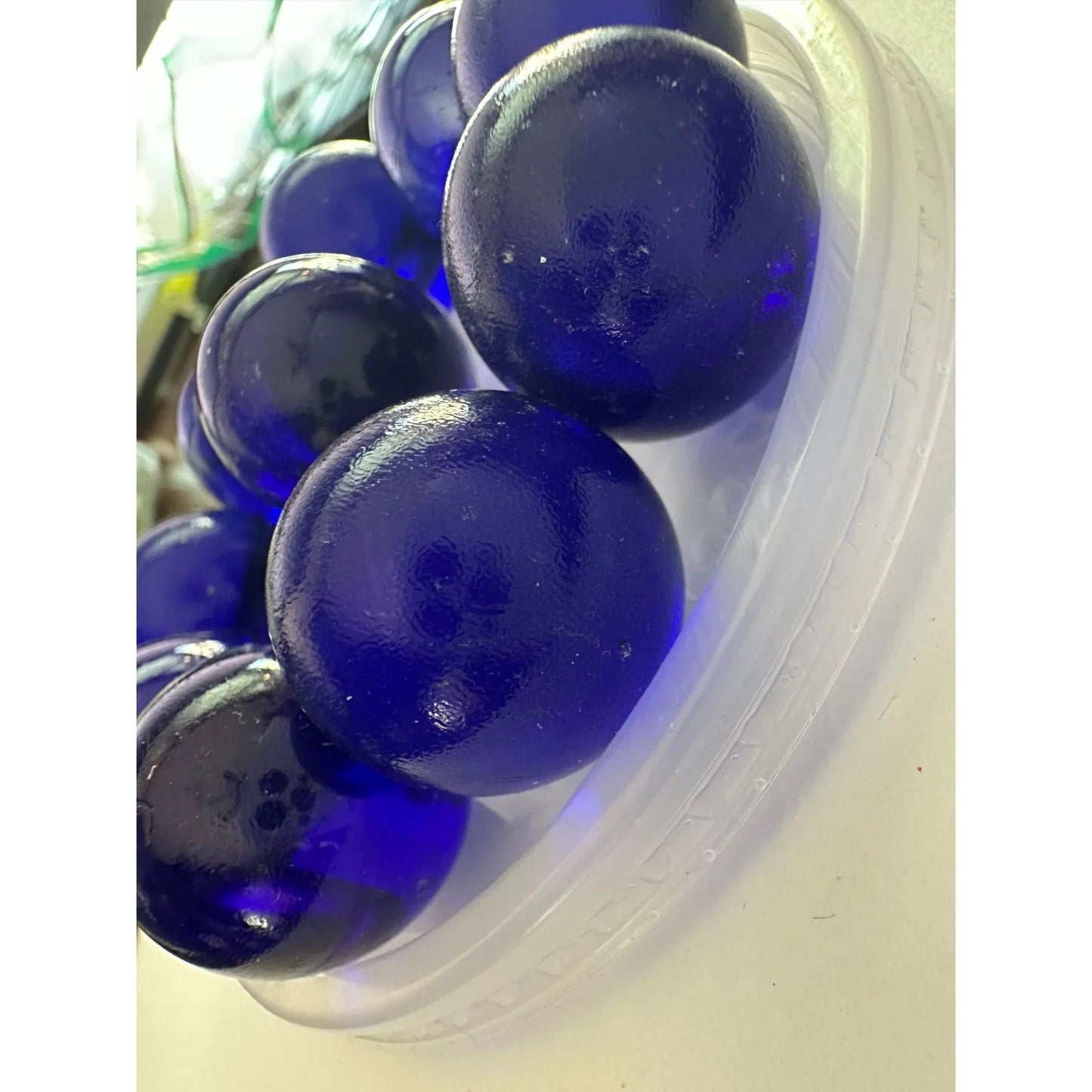 Set of 10 Vintage Royal Blue Large Shooter Marbles - Collectibles - A+ Stuff