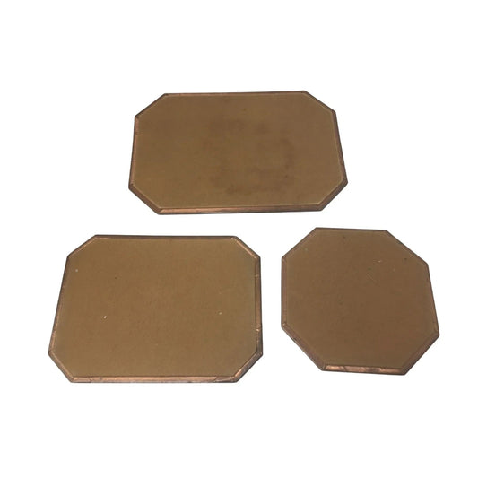 Set of 3 Beautiful Vintage Engraved Copper Decorative Trays/Plates - A+ Stuff - Collectibles - A+ Stuff