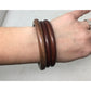 Set of 3 Women's Brown Wooden Bangle Bracelets (One Size) - A+ Stuff - Bracelet - A+ Stuff