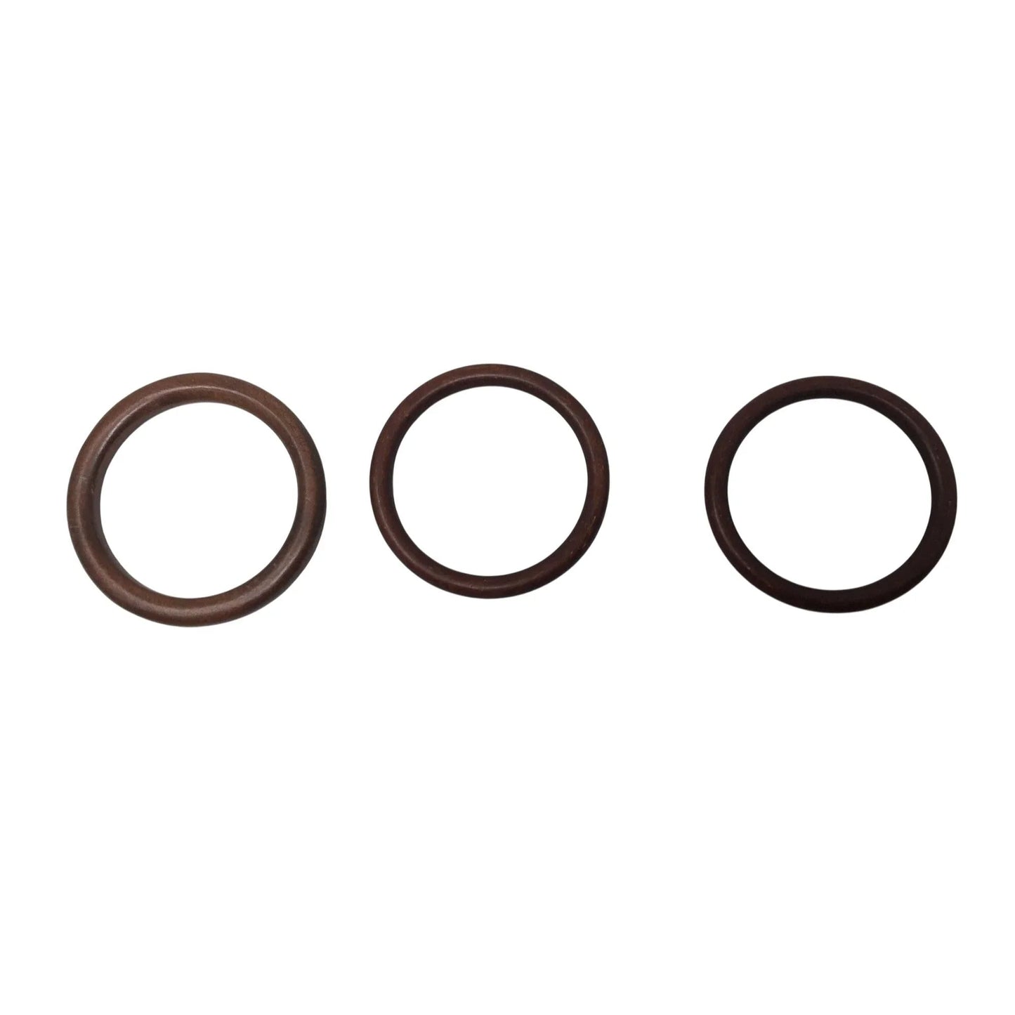 Set of 3 Women's Brown Wooden Bangle Bracelets (One Size) - A+ Stuff - Bracelet - A+ Stuff