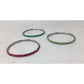 Set of 3 Women's Thin Metal Bracelets with Beads (Pink, Blue, green) - A+ Stuff - Bracelet - A+ Stuff