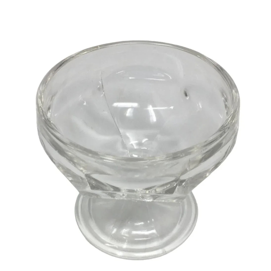 Set of 4 Vintage Clear Glass Footed Ice cream/Sundae Cups - A+ Stuff