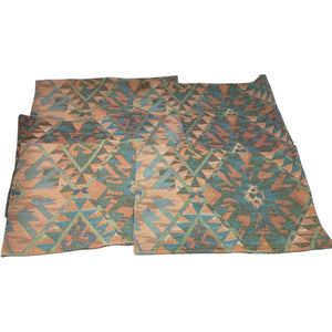 Set of 5 Multicolored Table Place Mats for Kitchen/Dining Room Table