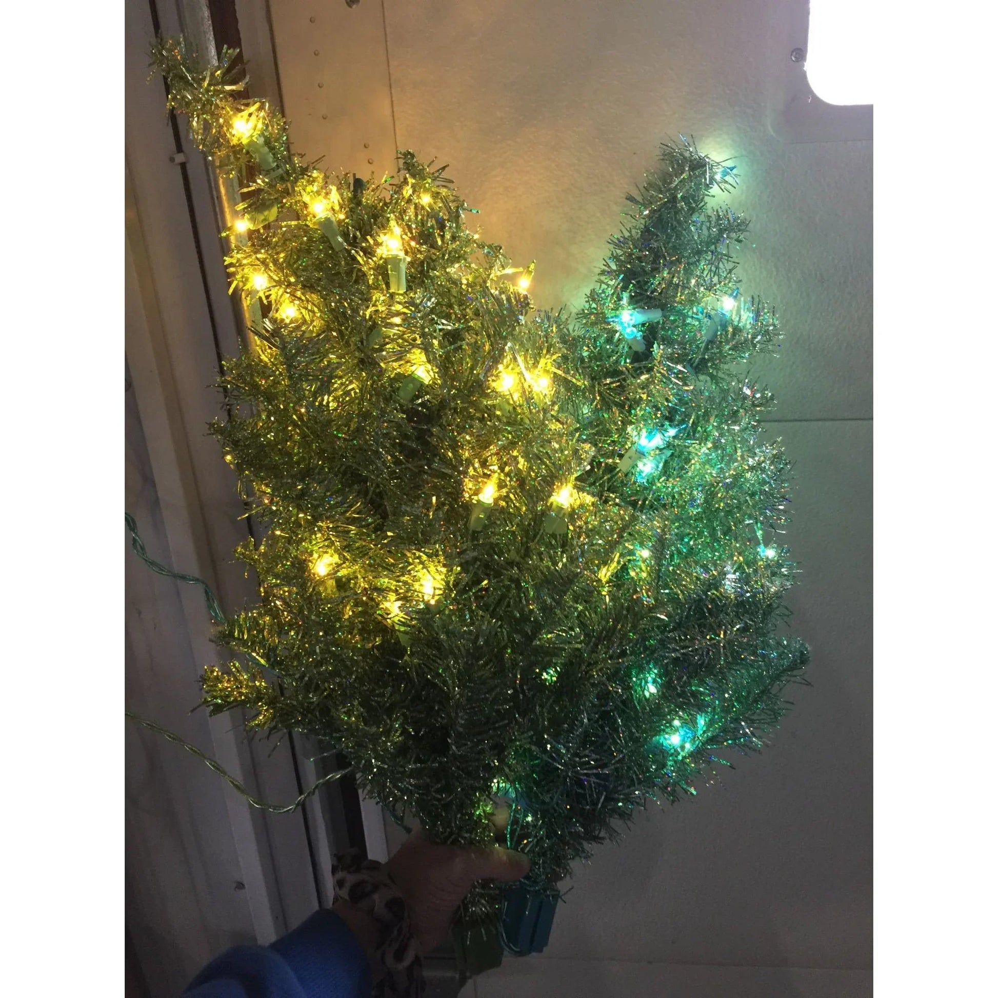 Set of 6 Colorful Pre Lit Artificial Christmas Trees - Red, Silver, Gold, Green, Purple, Blue - A+ Stuff - Seasonal & Holiday Decorations - A+ Stuff