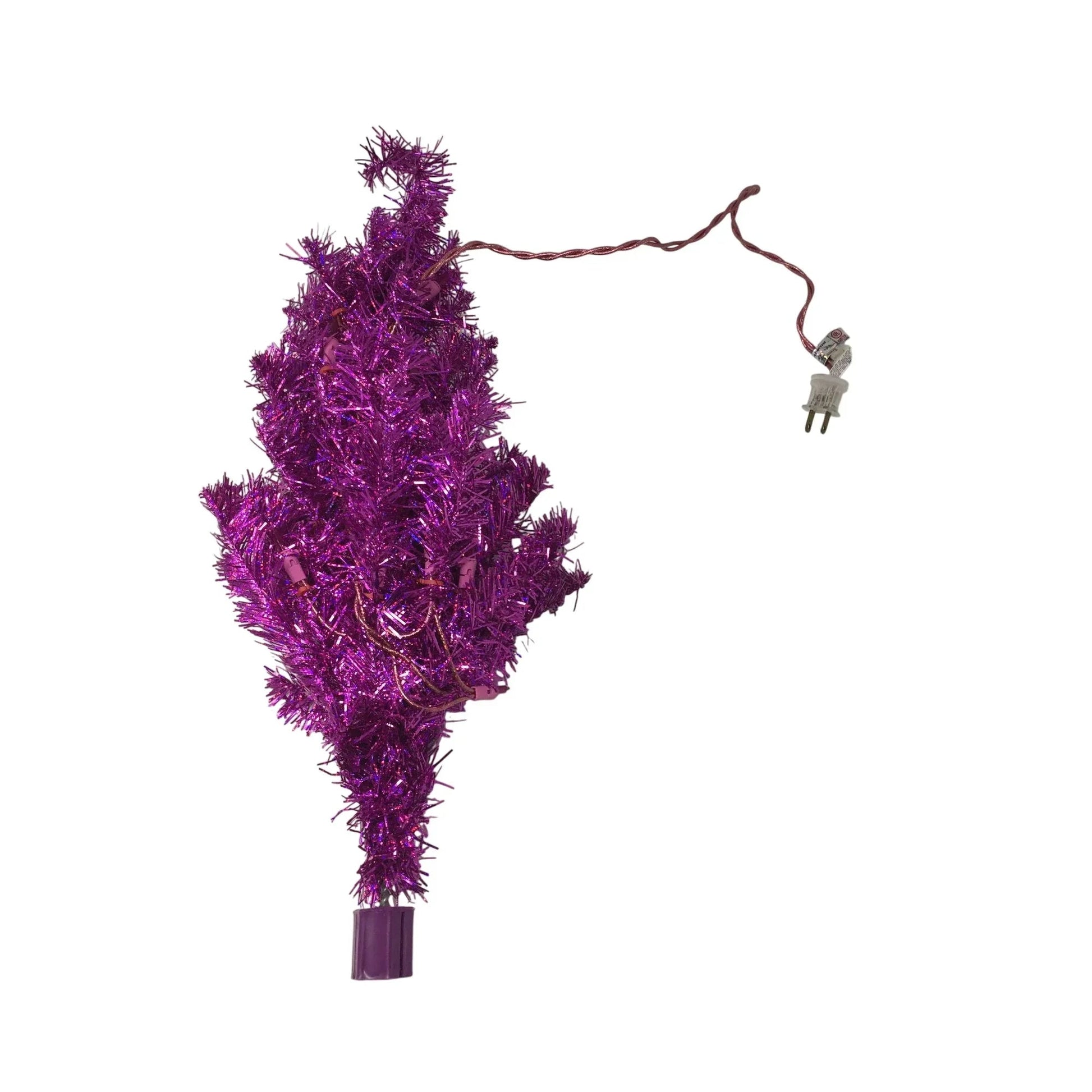 Set of 6 Colorful Pre Lit Artificial Christmas Trees - Red, Silver, Gold, Green, Purple, Blue - A+ Stuff - Seasonal & Holiday Decorations - A+ Stuff