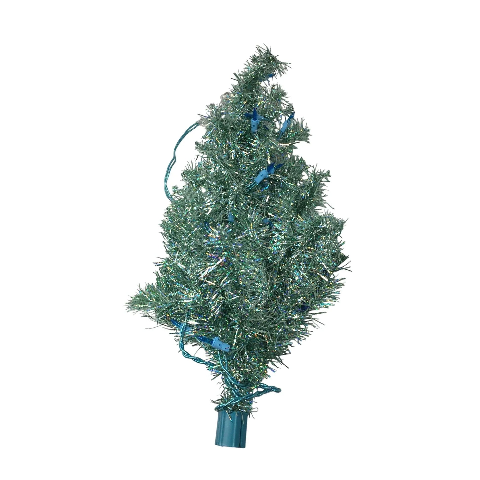 Set of 6 Colorful Pre Lit Artificial Christmas Trees - Red, Silver, Gold, Green, Purple, Blue - A+ Stuff - Seasonal & Holiday Decorations - A+ Stuff