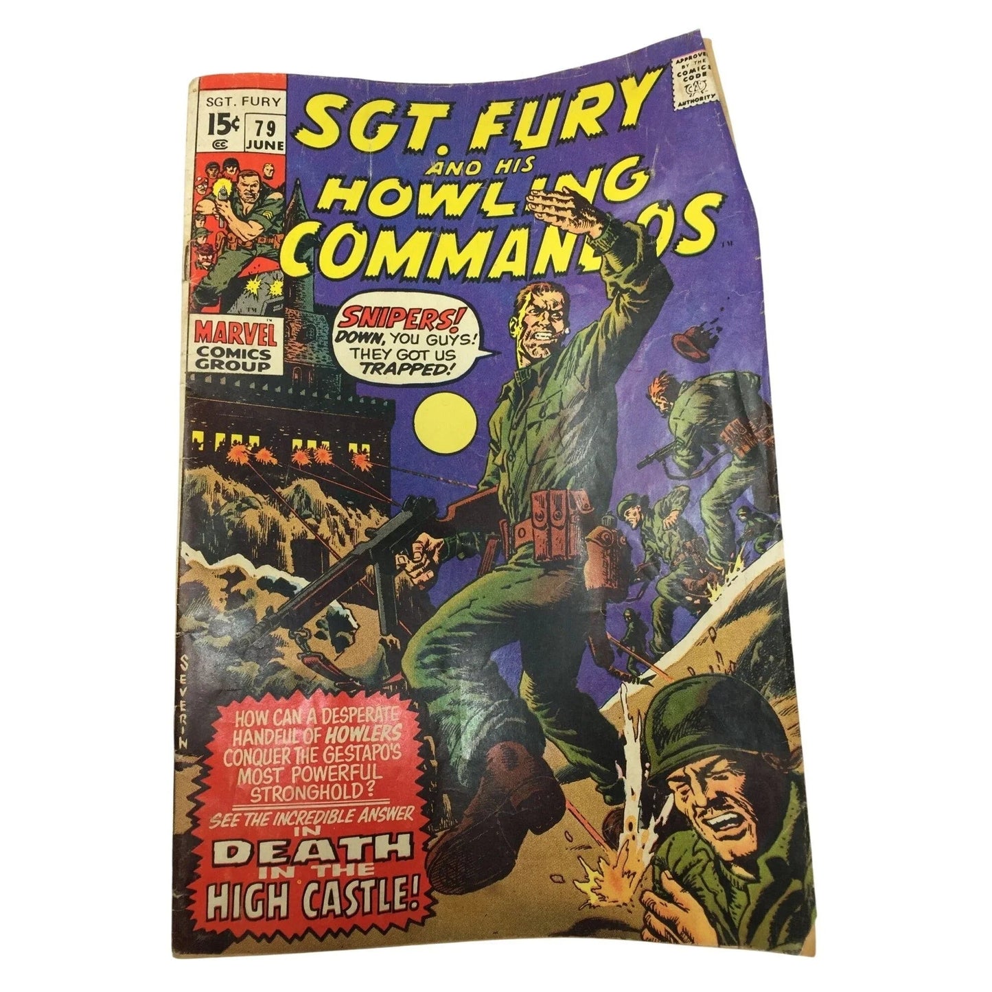 ''SGT FURY AND HIS HOWLING COMMANDOS'' Vintage Comic Book - A+ Stuff - comic book - A+ Stuff