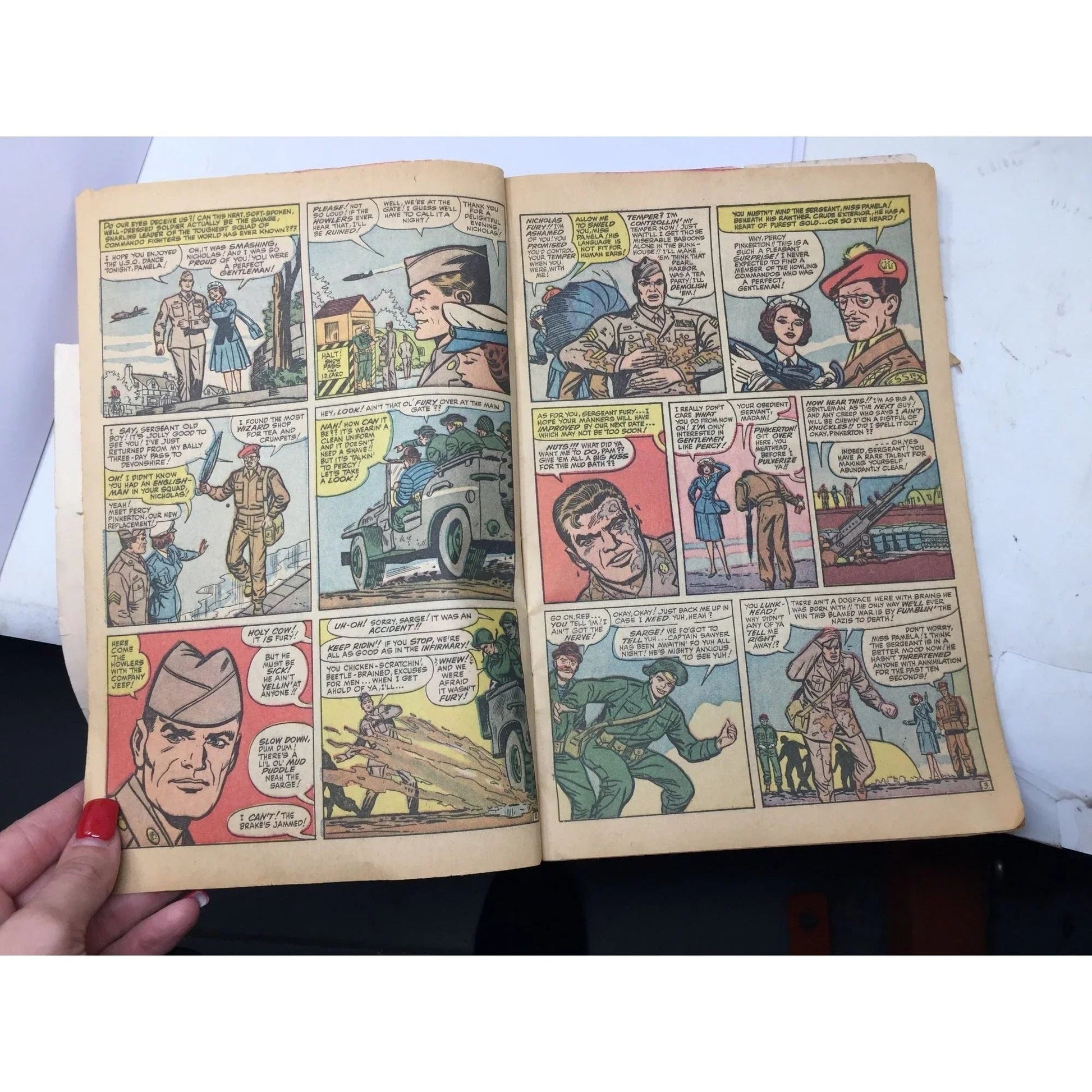 ''SGT FURY AND HIS HOWLING COMMANDOS'' Vintage Comic Book - A+ Stuff - comic book - A+ Stuff