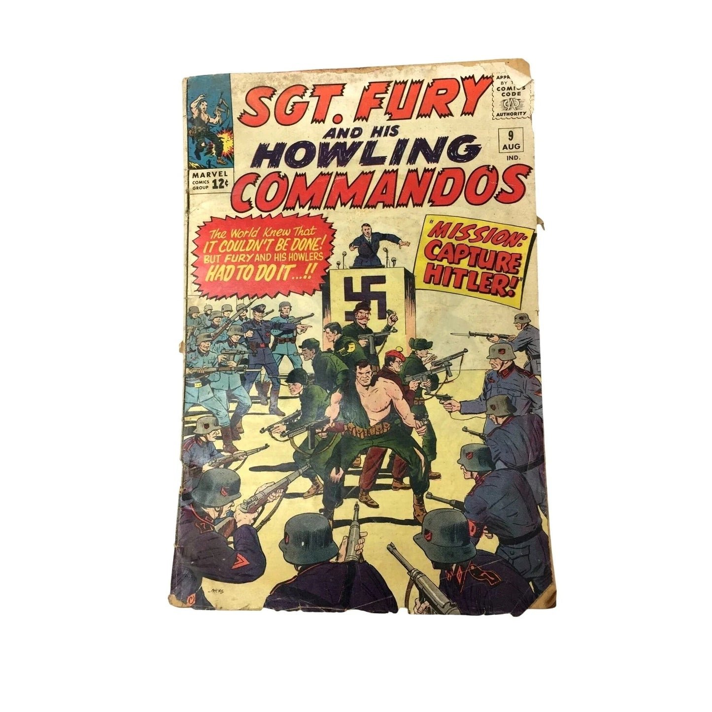 ''SGT FURY AND HIS HOWLING COMMANDOS'' Vintage Comic Book - A+ Stuff - comic book - A+ Stuff