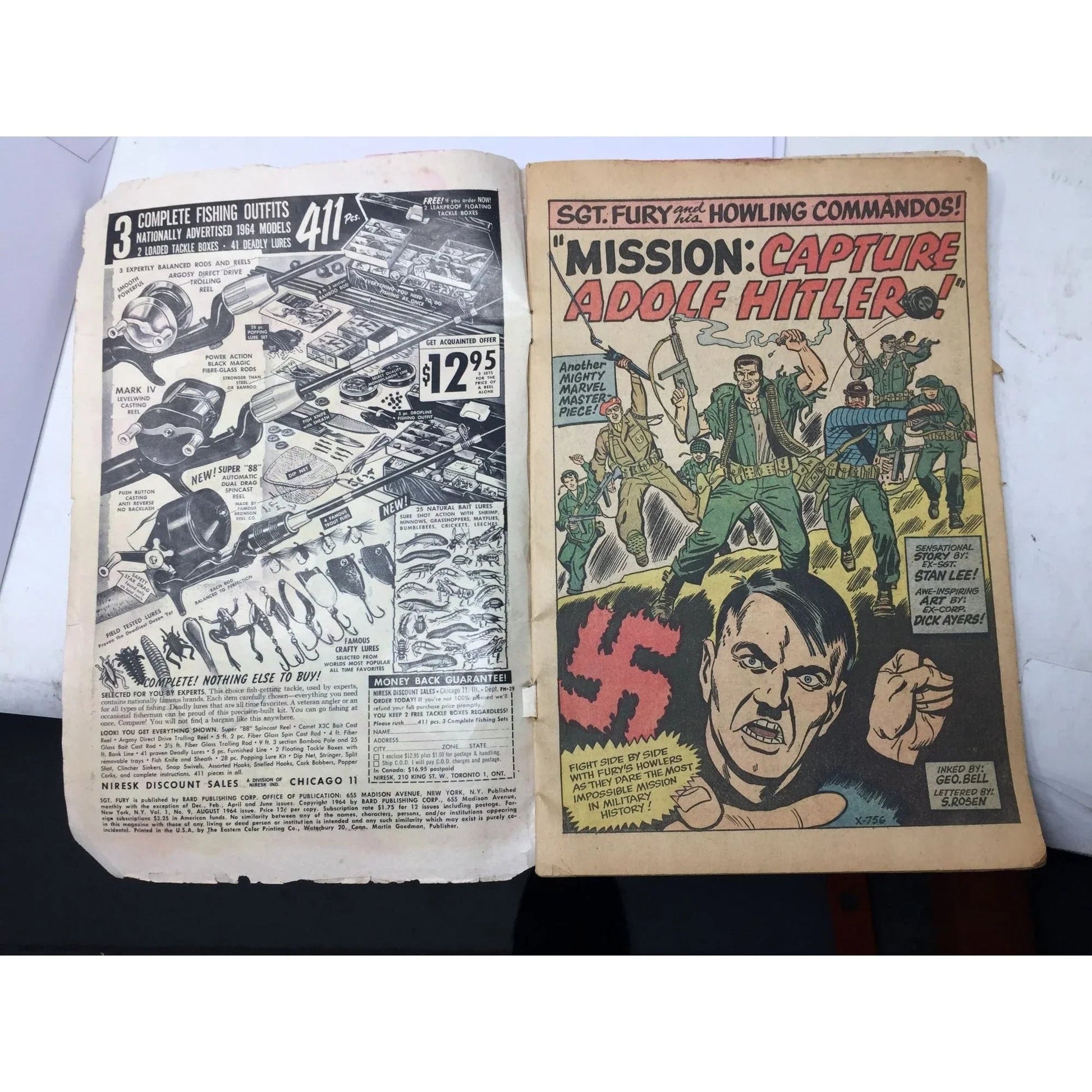 ''SGT FURY AND HIS HOWLING COMMANDOS'' Vintage Comic Book - A+ Stuff - comic book - A+ Stuff