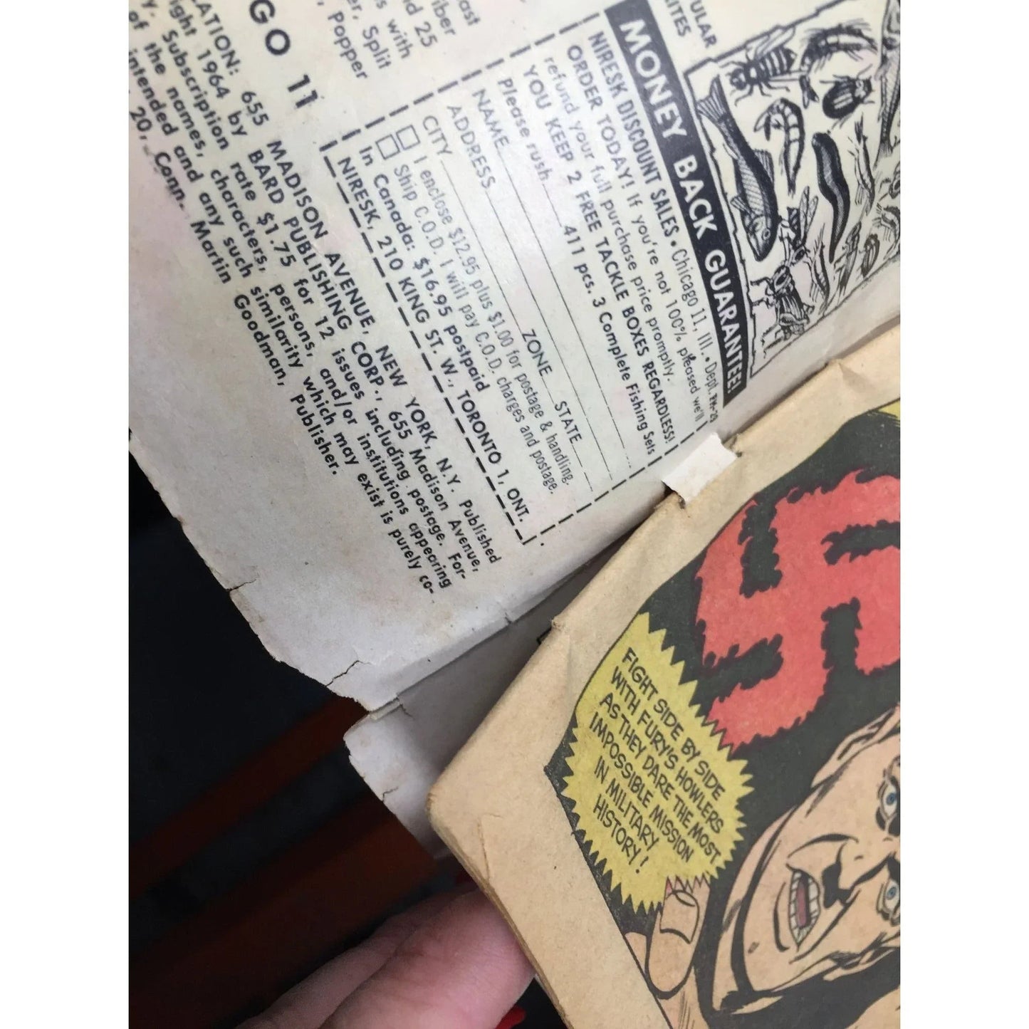 ''SGT FURY AND HIS HOWLING COMMANDOS'' Vintage Comic Book - A+ Stuff - comic book - A+ Stuff