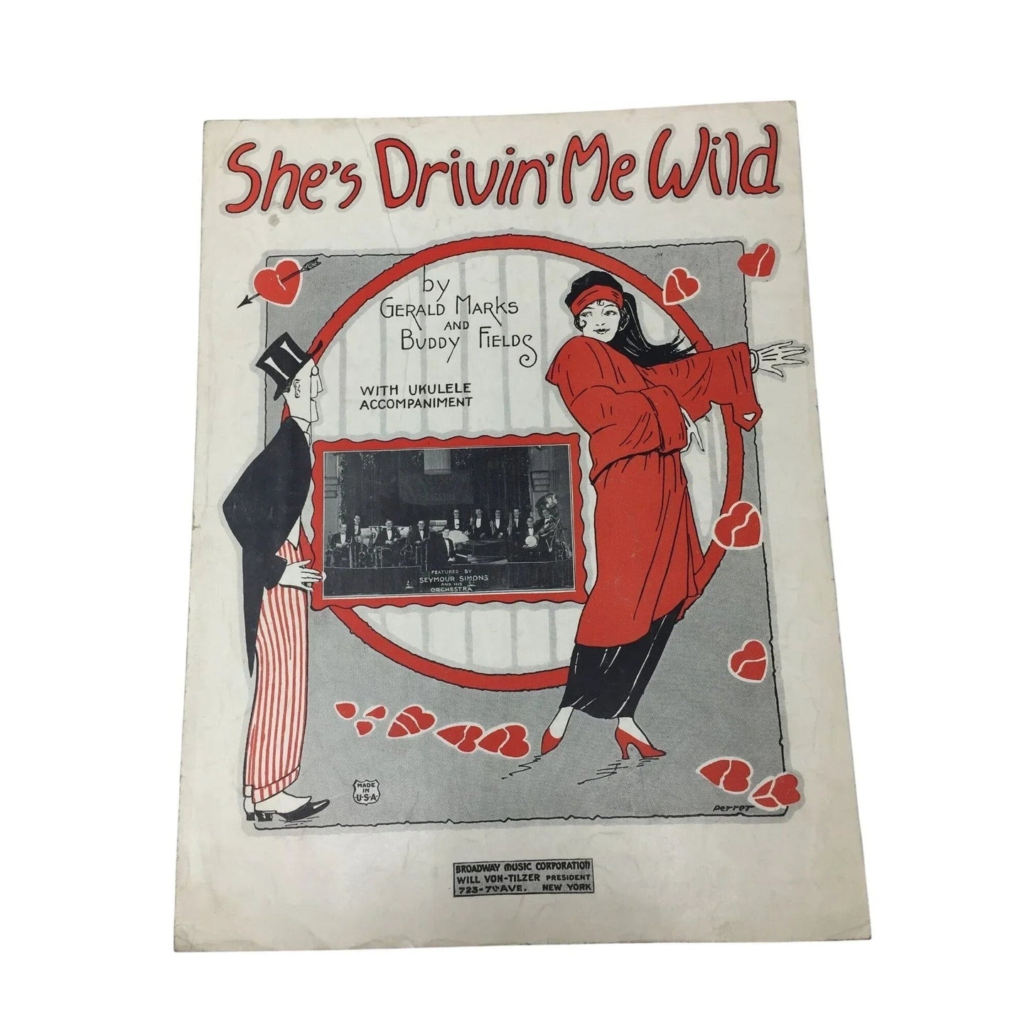 ''She's Drivin' Me Wild'' by Gerald Marks and Buddy Fields Sheet Music book - A+ Stuff - SHEET MUSIC - A+ Stuff