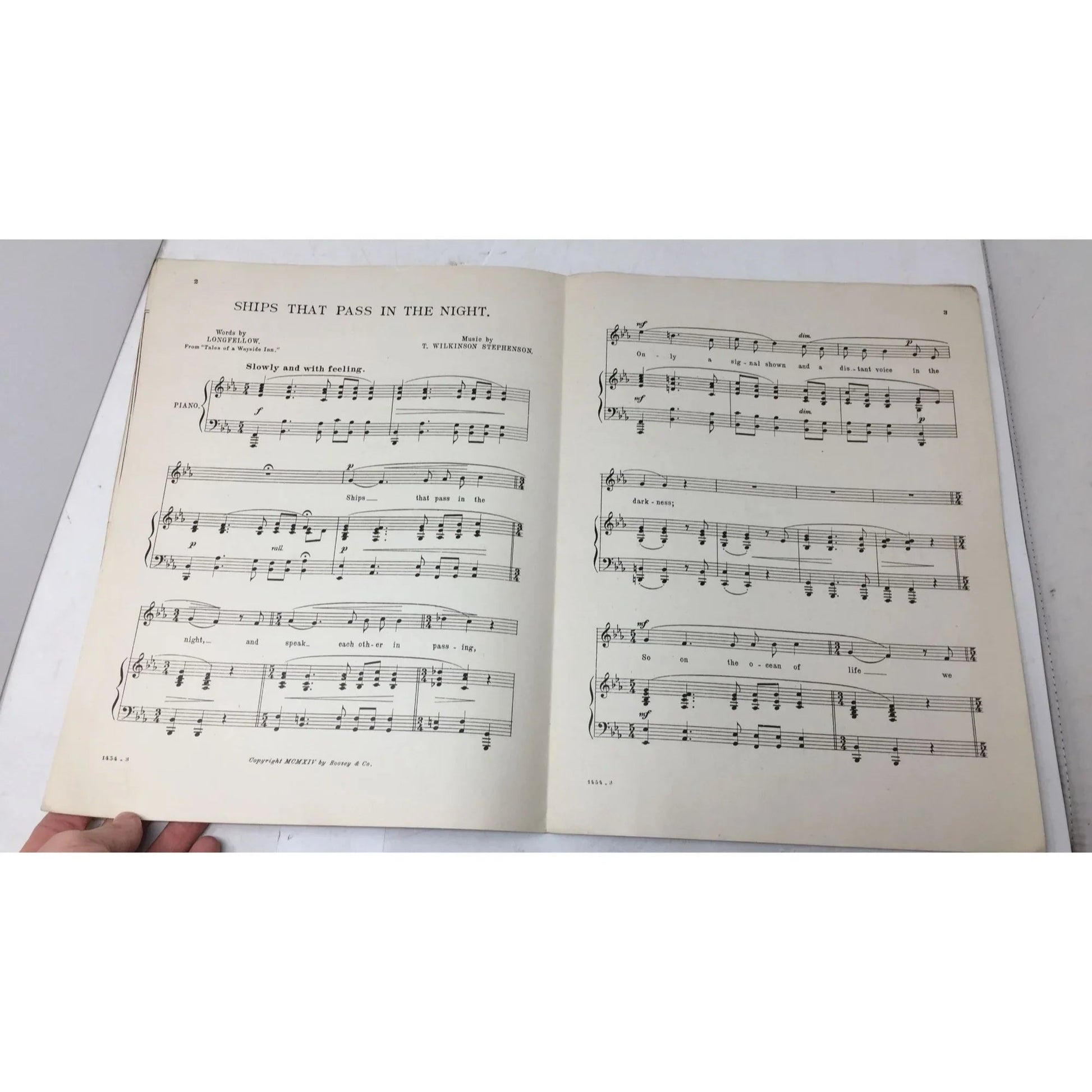 Ships that pass in the Night Song Vintage sheet music book - A+ Stuff - SHEET MUSIC - A+ Stuff