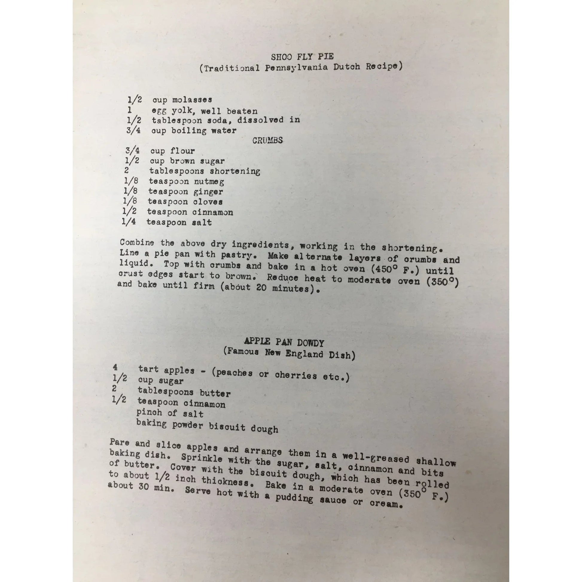 Shoo - Fly Pie and Apple Pan Dowdy Vintage 1945 Sheet Music - A+ Stuff - sheet music - A+ Stuff