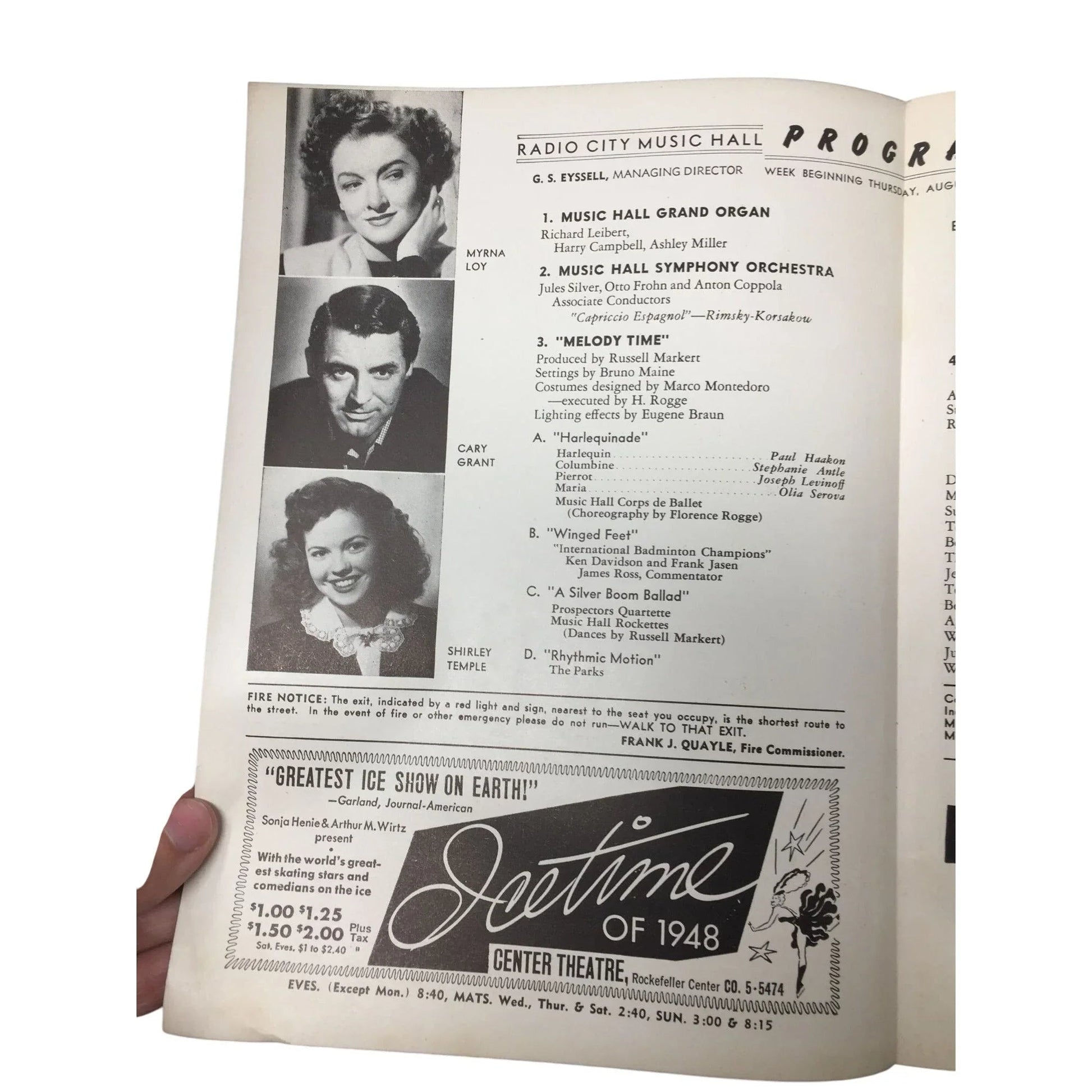 Showplace Radio City Music Hall Rockefeller Center Program/Playbill - A+ Stuff - Souvenir - A+ Stuff
