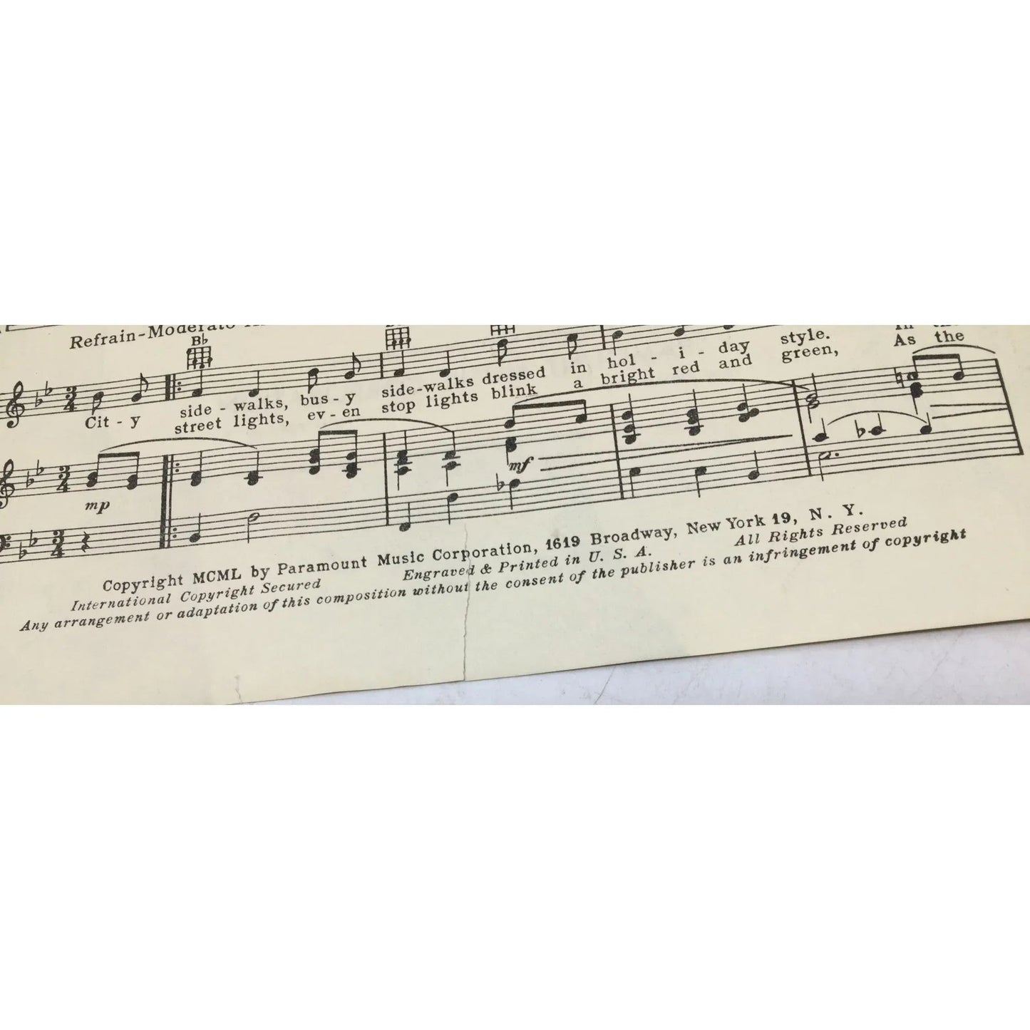 ''Silver Bells'' Vintage Sheet Music Book - A+ Stuff - sheet music - A+ Stuff