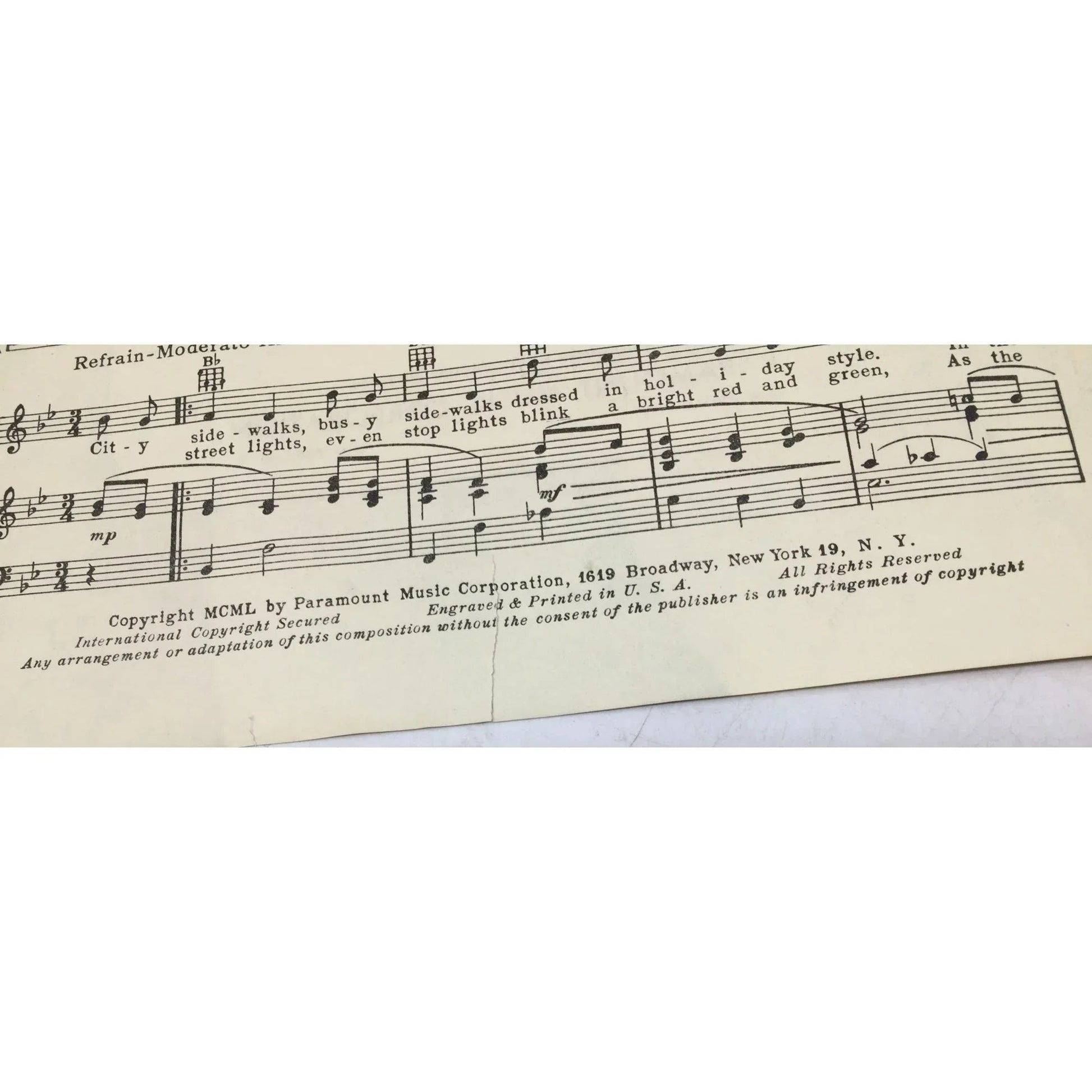 ''Silver Bells'' Vintage Sheet Music Book - A+ Stuff - sheet music - A+ Stuff