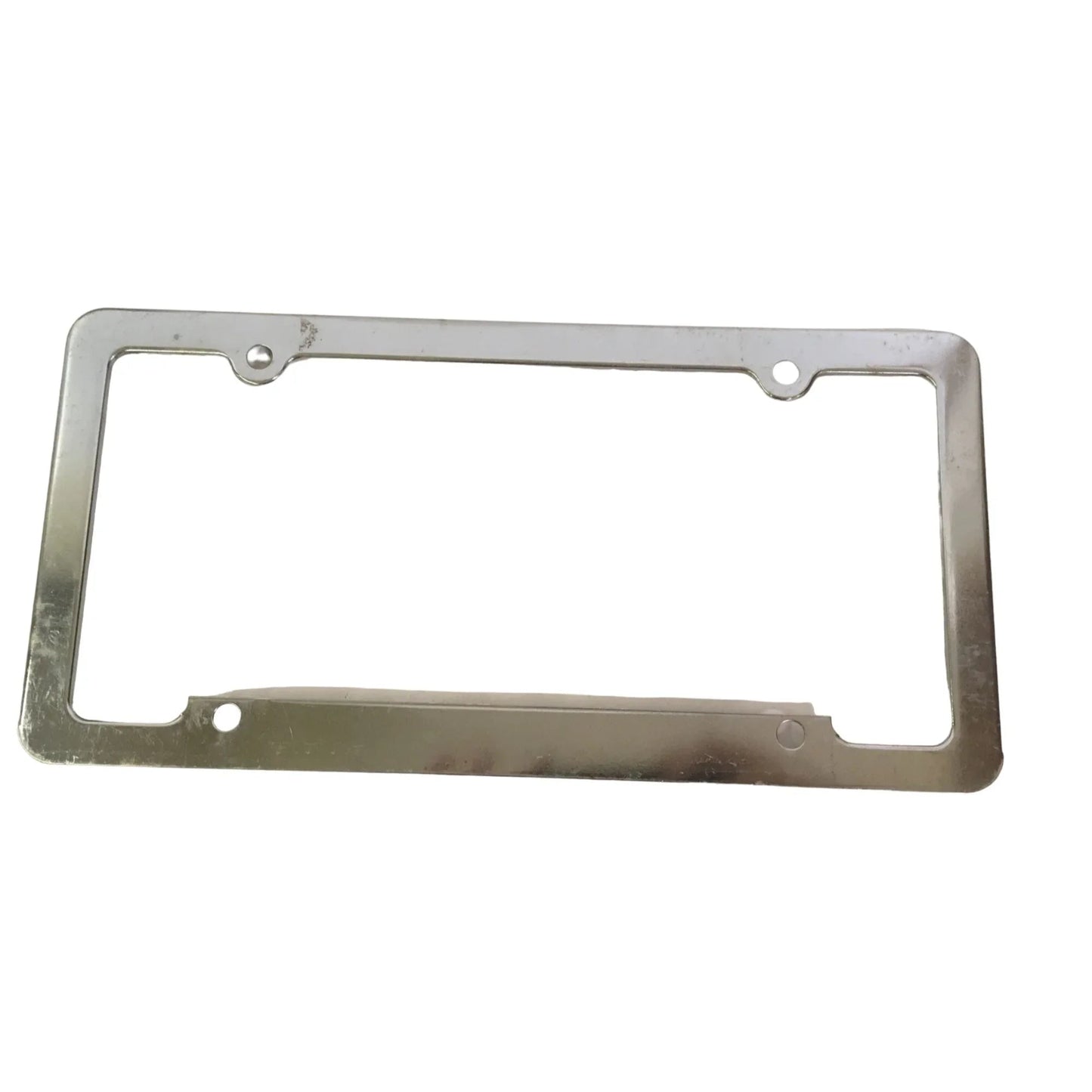 Silver Chrome License Plate Frame - about 12 by 6 inches - A+ Stuff - Auto Part - A+ Stuff