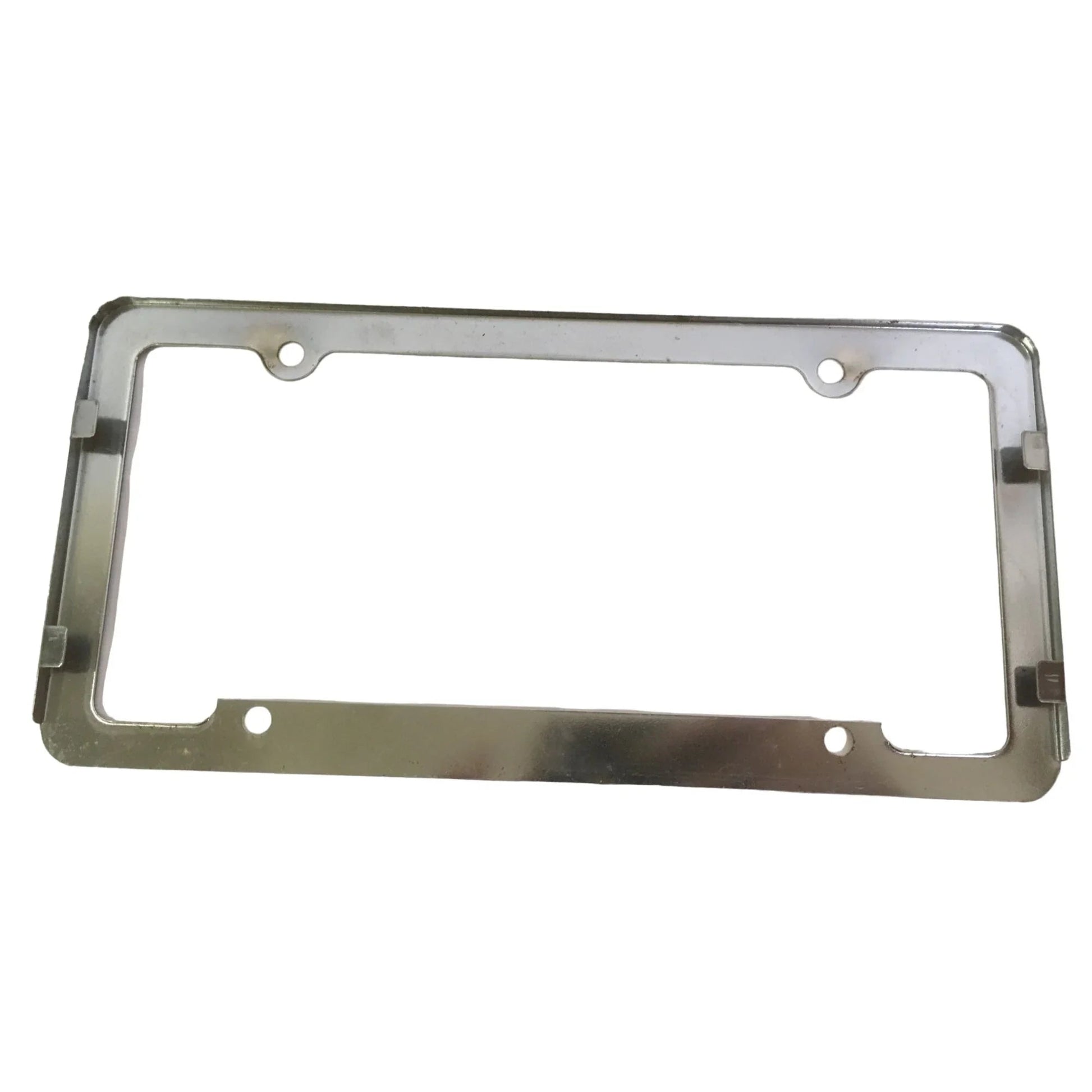 Silver Chrome License Plate Frame - about 12 by 6 inches - A+ Stuff - Auto Part - A+ Stuff
