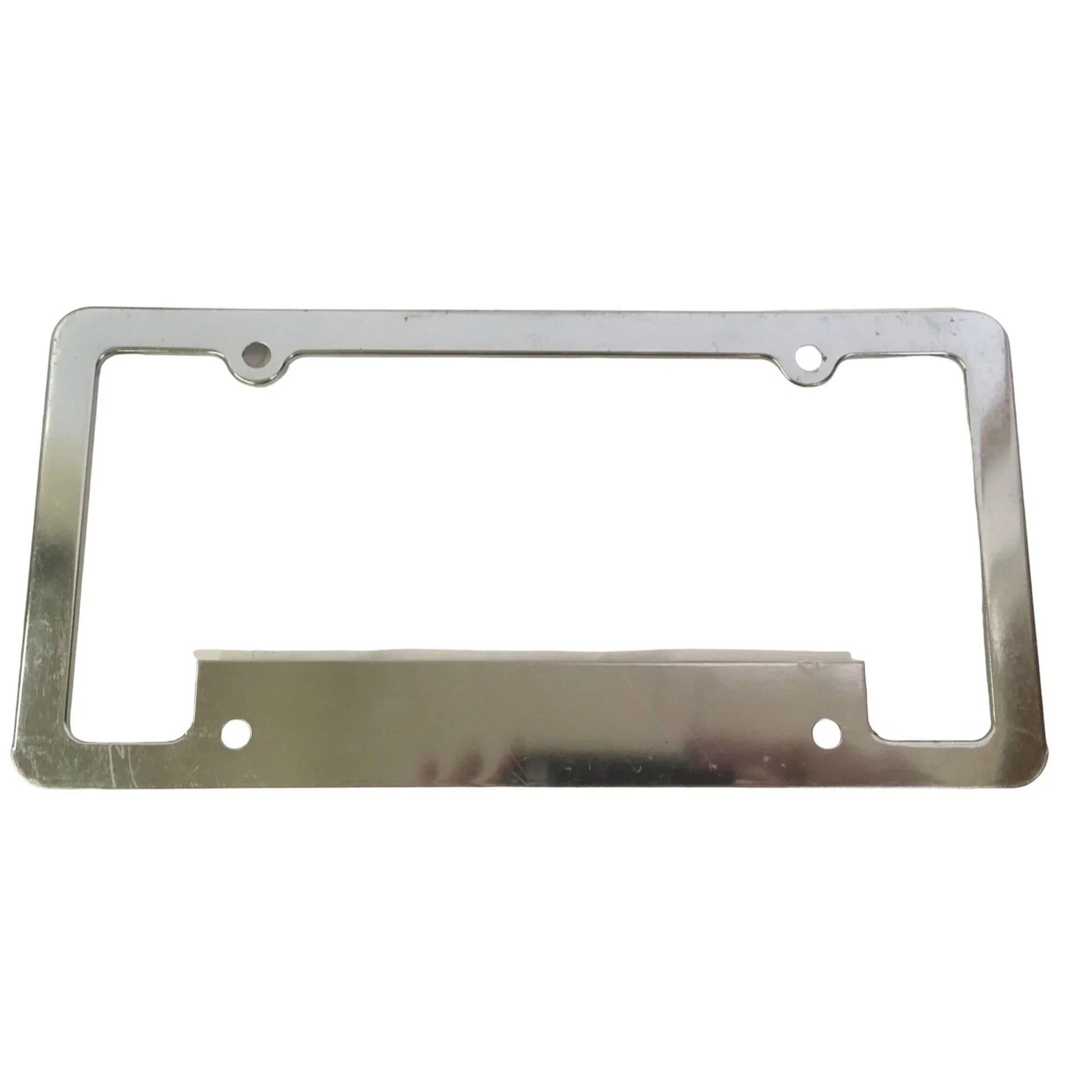 Silver Chrome License Plate Frame - about 12 by 6 inches - A+ Stuff - Auto Part - A+ Stuff
