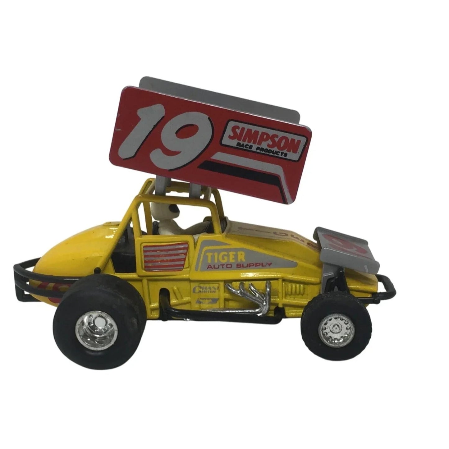 Simpson Race Products 19 Tiger Auto Supply Yellow Race Car - A+ Stuff - Toy Cars - A+ Stuff