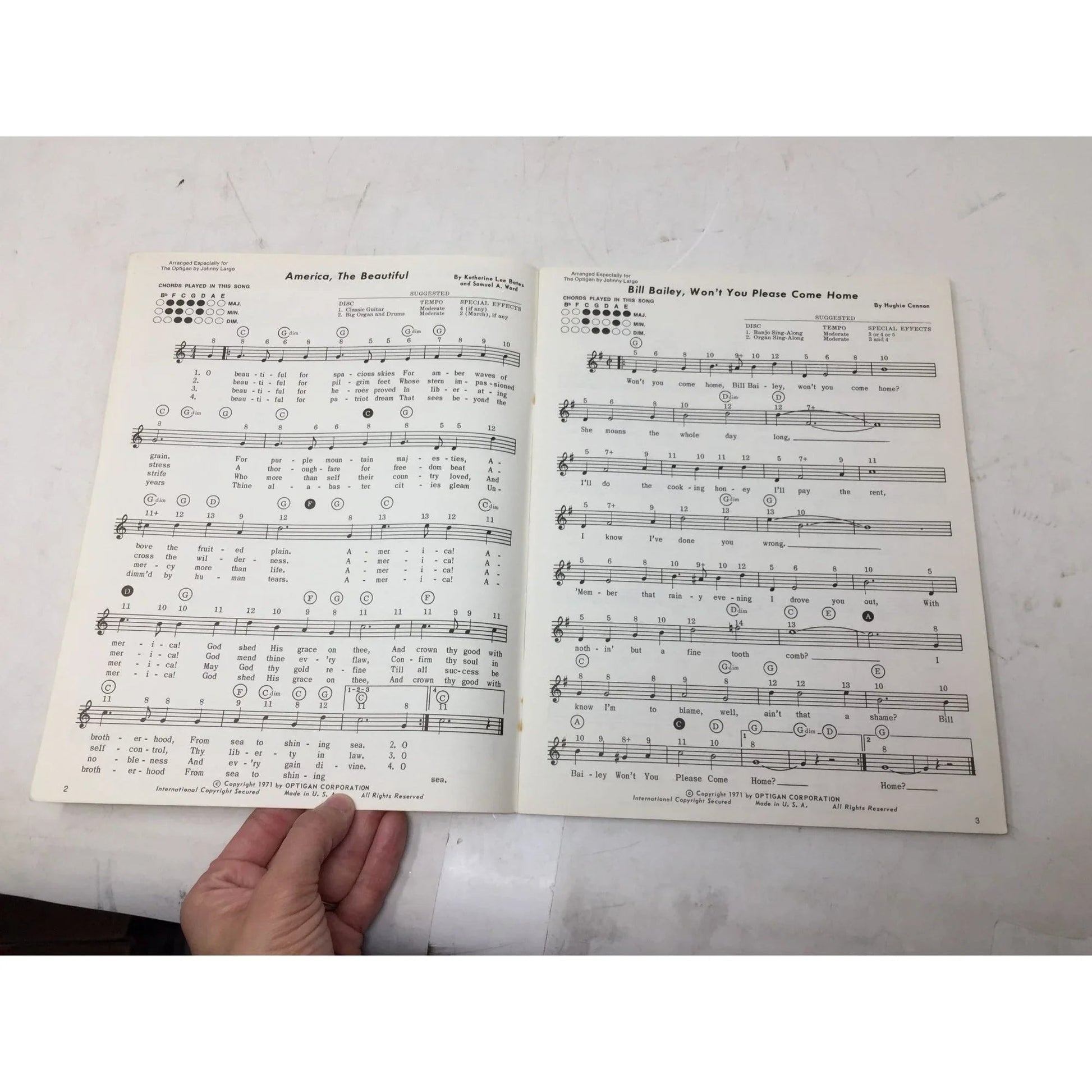 Sing Along Favorites Vintage Sheet Music Song Book - OPTIGAN - SHEET MUSIC - A+ Stuff