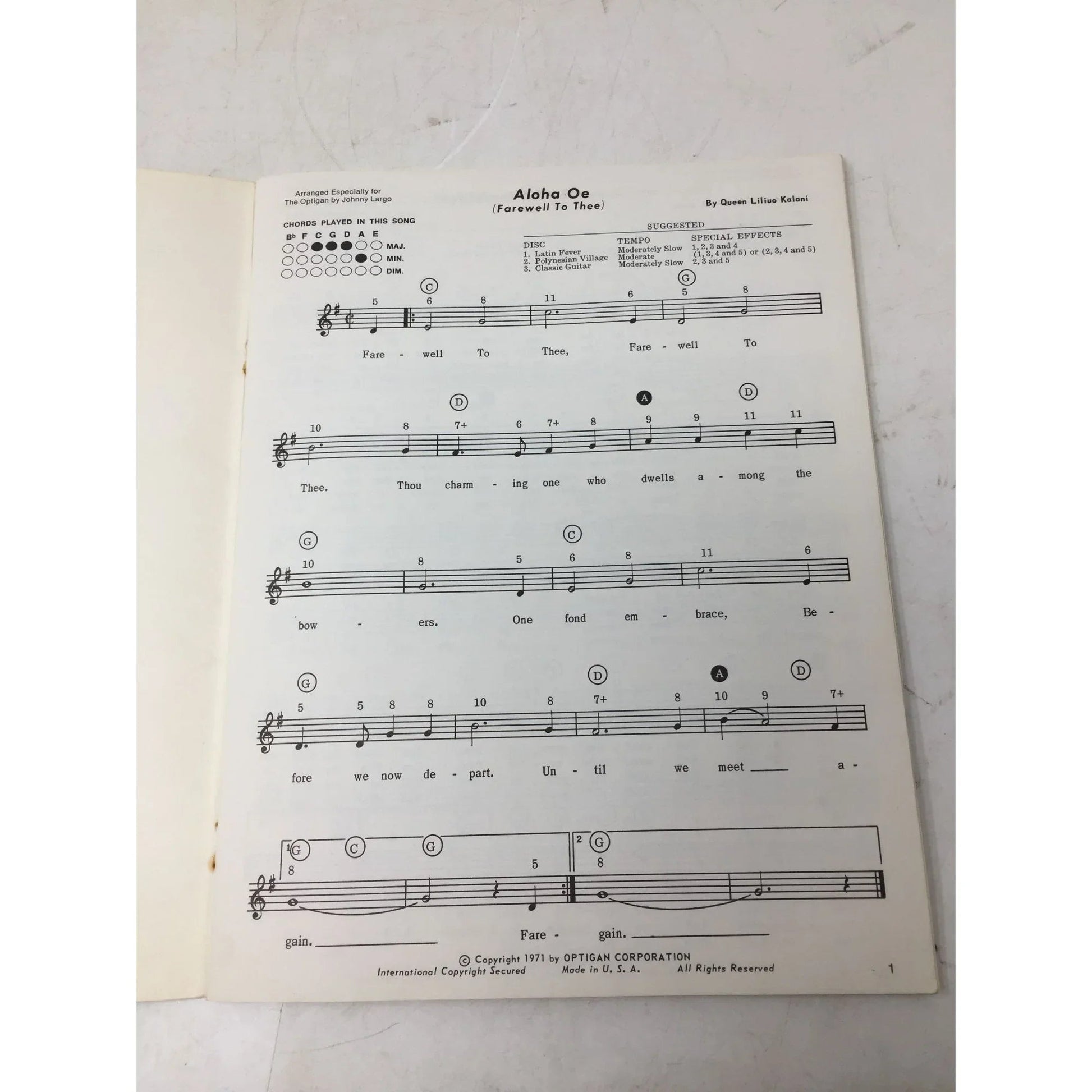 Sing Along Favorites Vintage Sheet Music Song Book - OPTIGAN - SHEET MUSIC - A+ Stuff