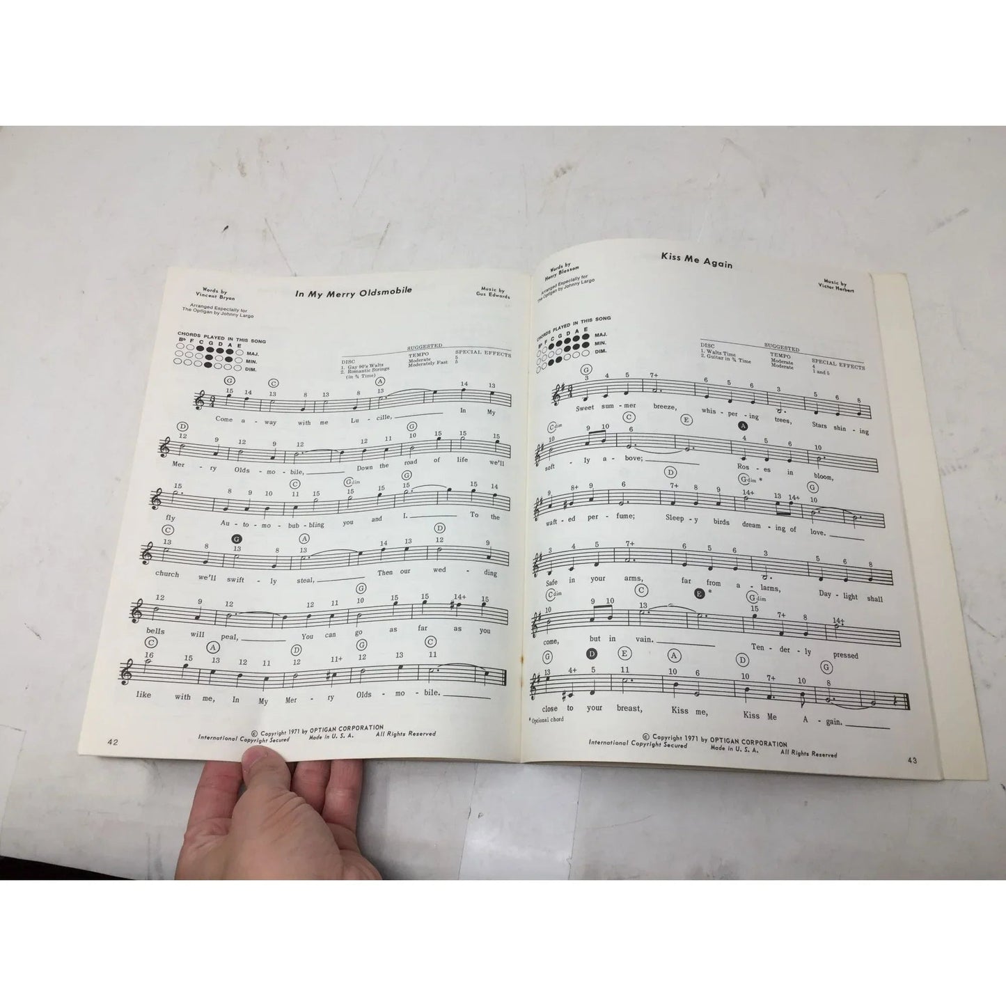 Sing Along Favorites Vintage Sheet Music Song Book - OPTIGAN - SHEET MUSIC - A+ Stuff