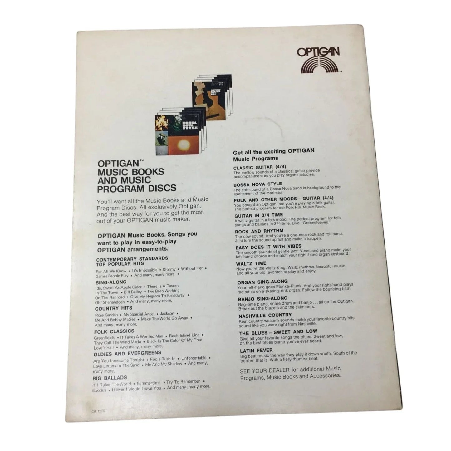 Sing Along Favorites Vintage Sheet Music Song Book - OPTIGAN - SHEET MUSIC - A+ Stuff