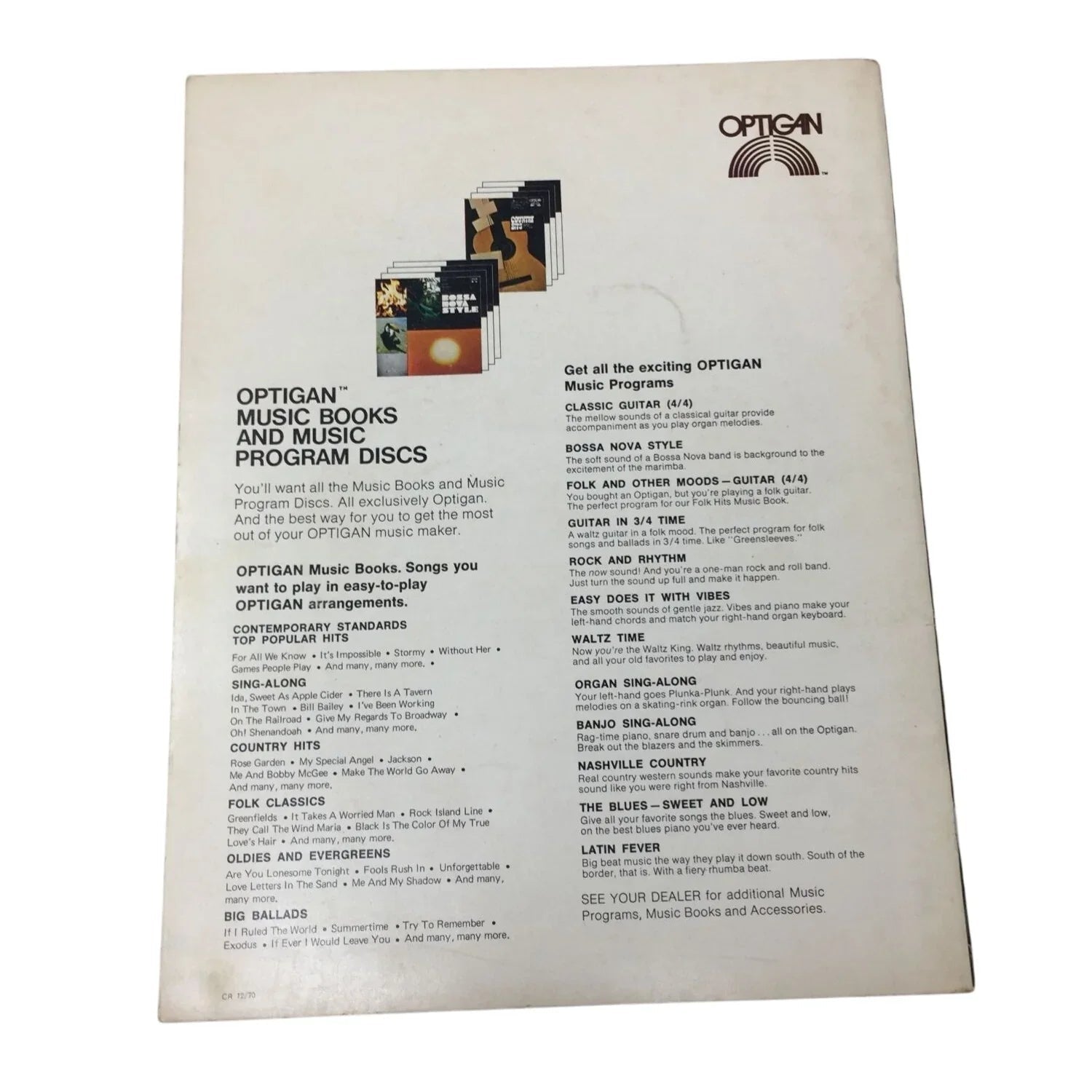 Sing Along Favorites Vintage Sheet Music Song Book - OPTIGAN - SHEET MUSIC - A+ Stuff