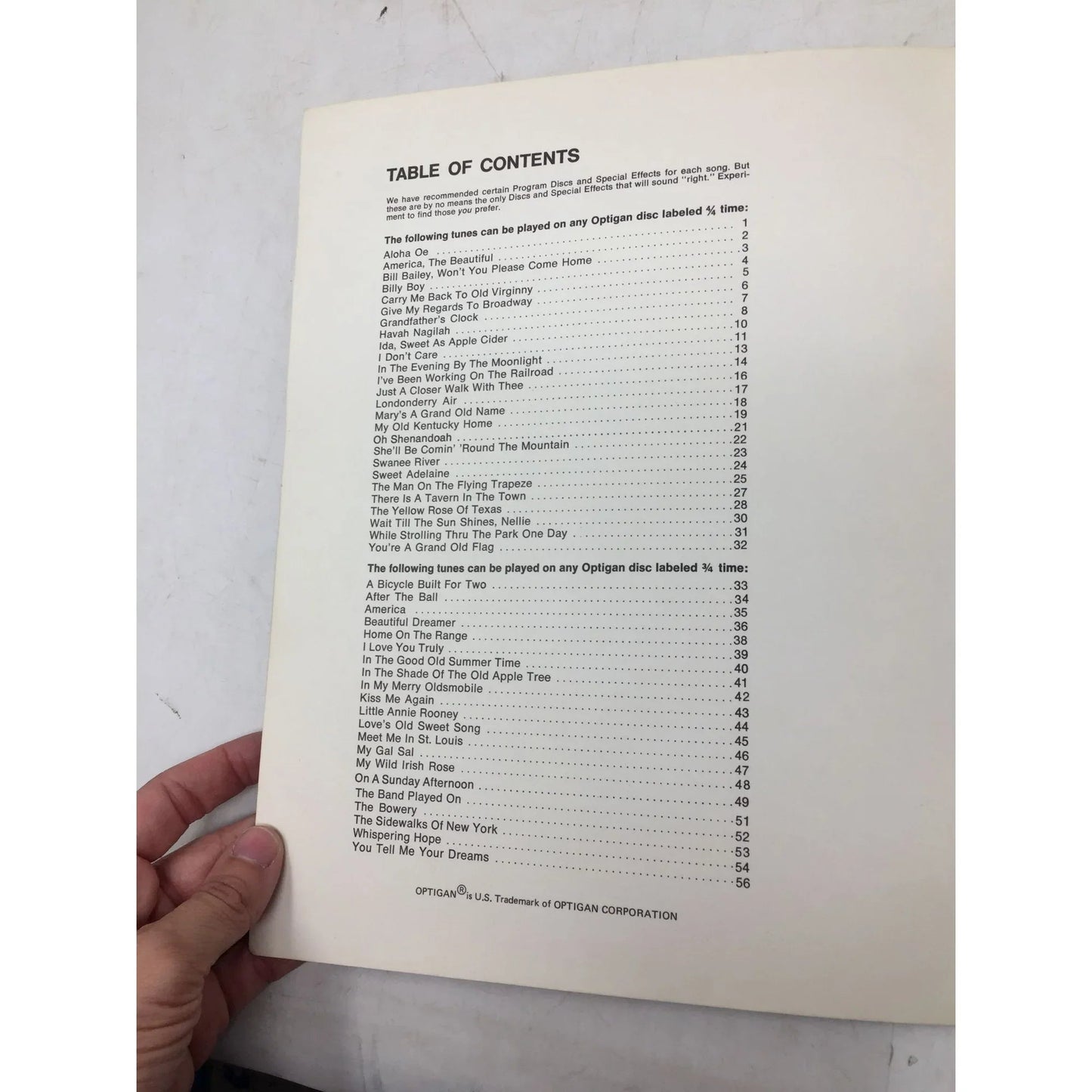 Sing Along Favorites Vintage Sheet Music Song Book - OPTIGAN - SHEET MUSIC - A+ Stuff