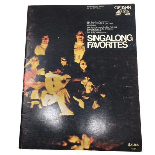Sing Along Favorites Vintage Sheet Music Song Book - OPTIGAN - SHEET MUSIC - A+ Stuff