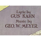 ''Sittin' In a Corner'' by Gus Kahn and Geo W Meyer Sheet Music Book - A+ Stuff - SHEET MUSIC - A+ Stuff