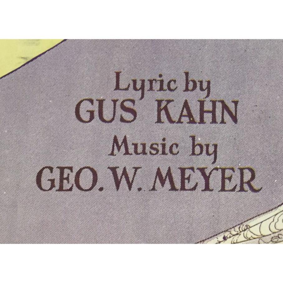 ''Sittin' In a Corner'' by Gus Kahn and Geo W Meyer Sheet Music Book - A+ Stuff - SHEET MUSIC - A+ Stuff