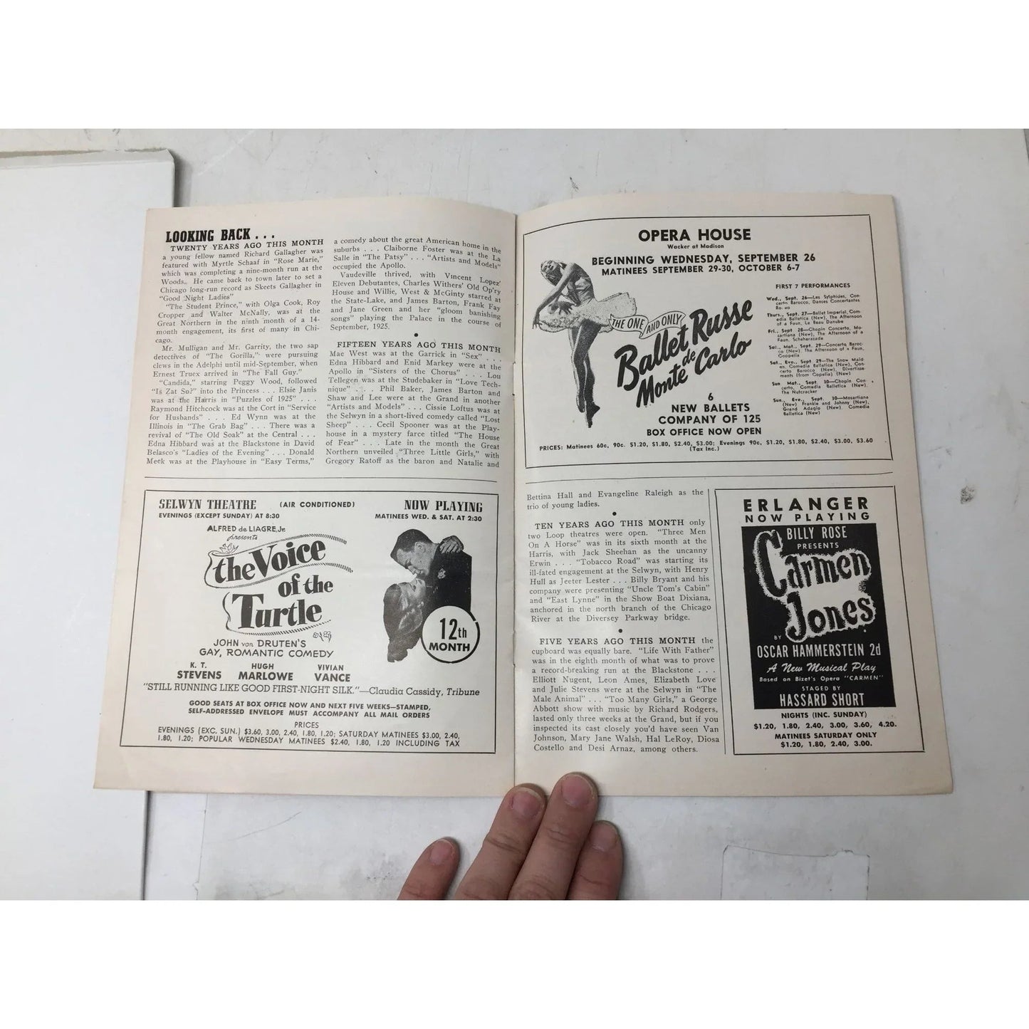 Skeets Gallagher & Edmund Glover in ''Good Night Ladies!'' Chicago Stagebill - A+ Stuff - Books - A+ Stuff