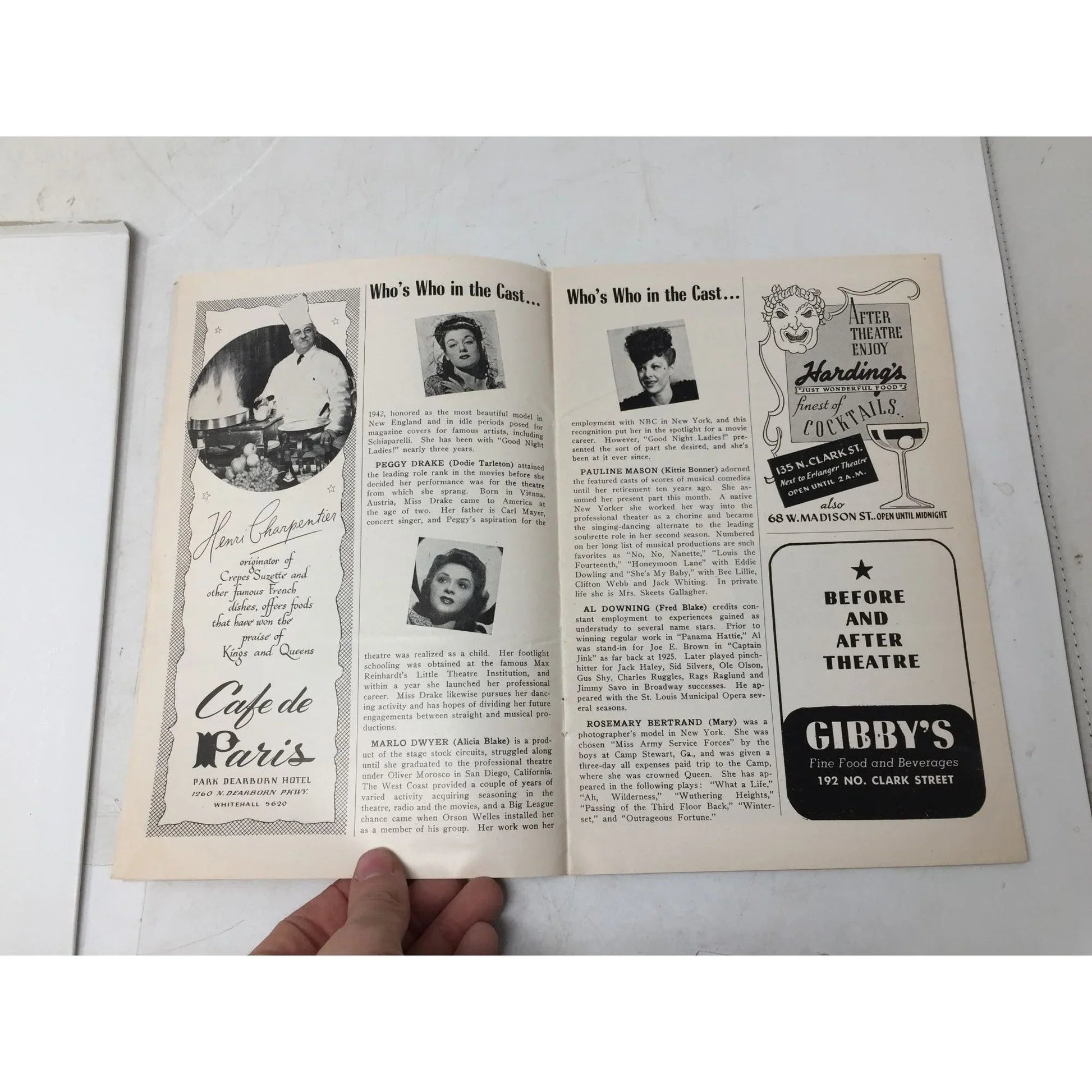 Skeets Gallagher & Edmund Glover in ''Good Night Ladies!'' Chicago Stagebill - A+ Stuff - Books - A+ Stuff