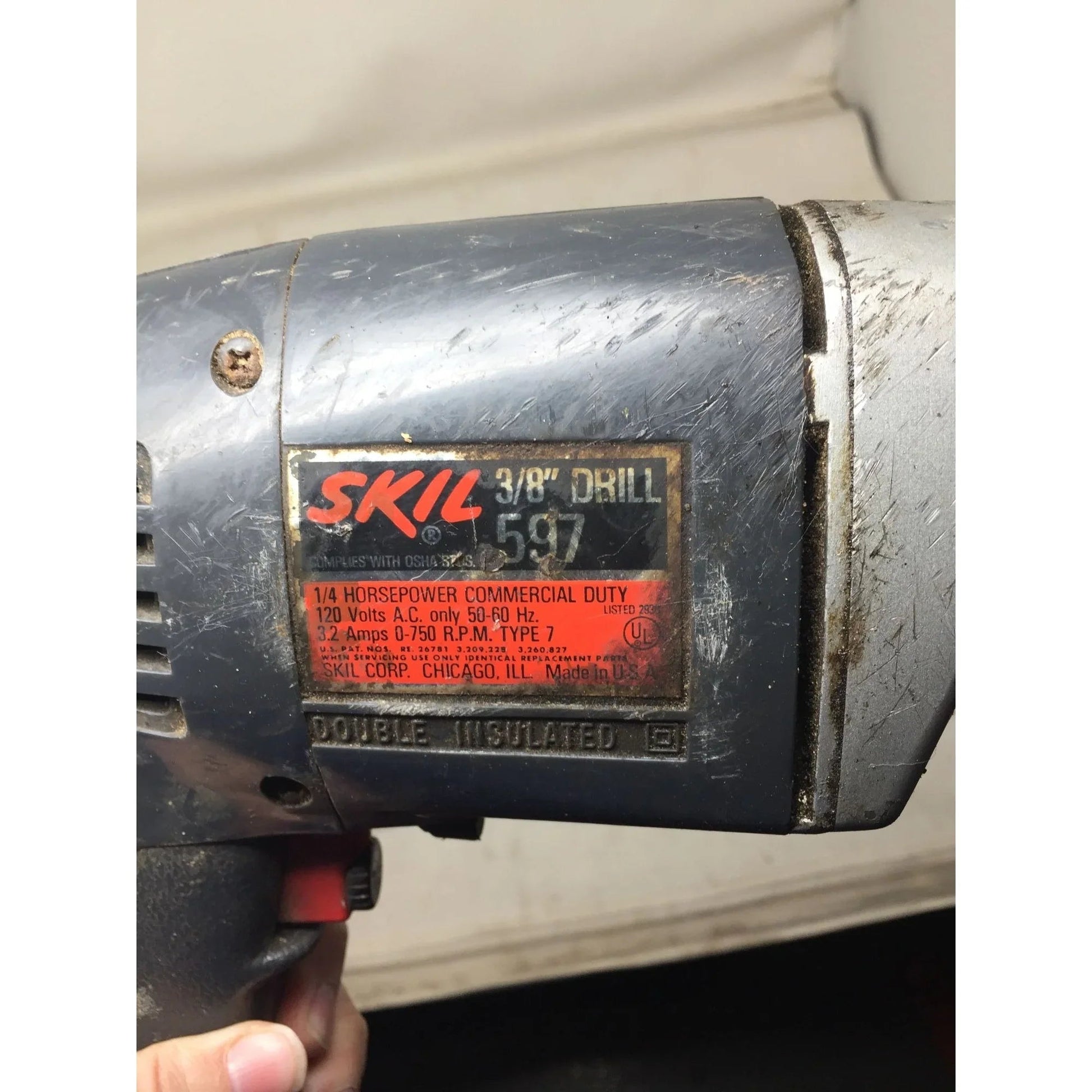 SKIL 3/8'' Drill 597 1/4 Horsepower Commercial Duty 120 Volts - A+ Stuff