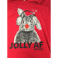 Sleep By Cacique ''JOLLY AF (And Festive)'' Long Sleeve Red Christmas Shirt - sleep by cacique - Shirts & Tops - A+ Stuff
