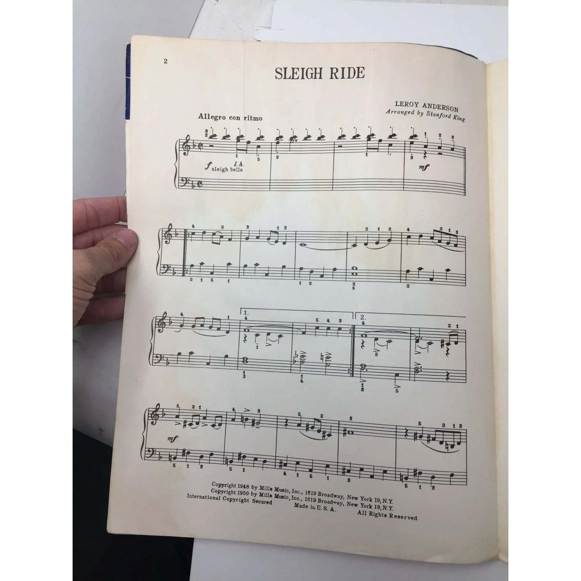 ''Sleigh Ride'' by Leroy Anderson/Stanford King - A+ Stuff - SHEET MUSIC - A+ Stuff